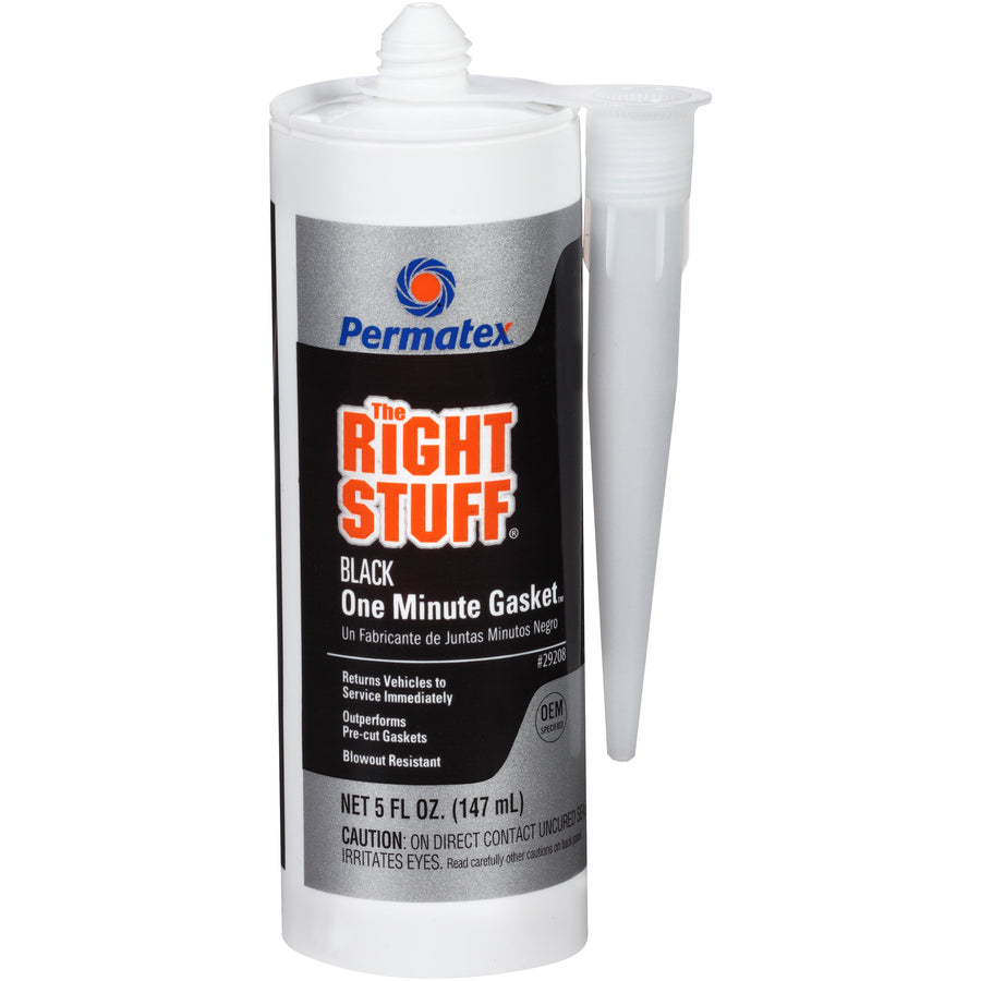 The Right Stuff Permatex 29208 1 Minute Black Gasket Maker, 5 oz.