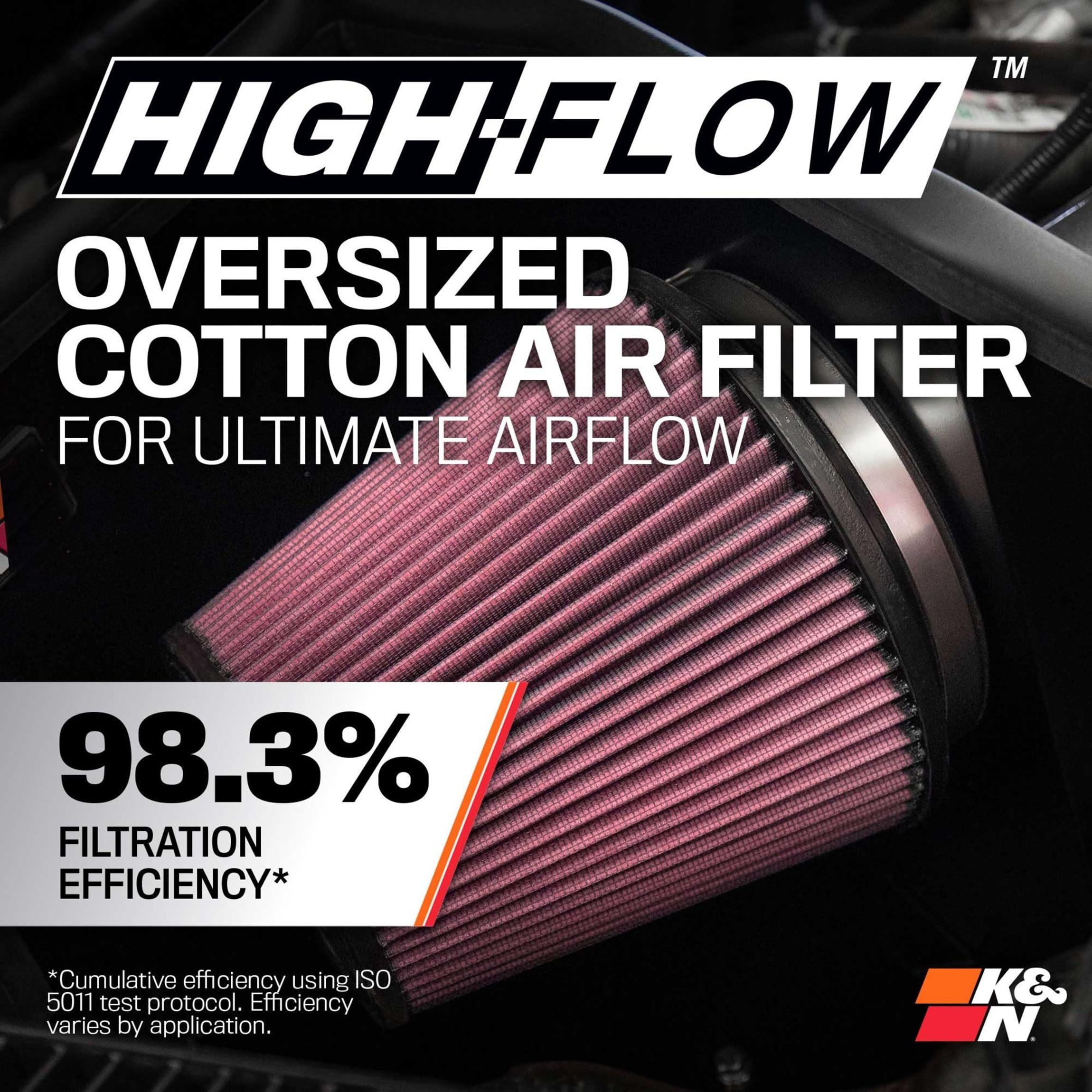 Cold Air Intake System K&N: High-Flow Air Filter, Increase Performance & Towing: Compatible with 2009-2023 RAM/DODGE 1500 Classic, 1500, 2500, 3500, 57-1561