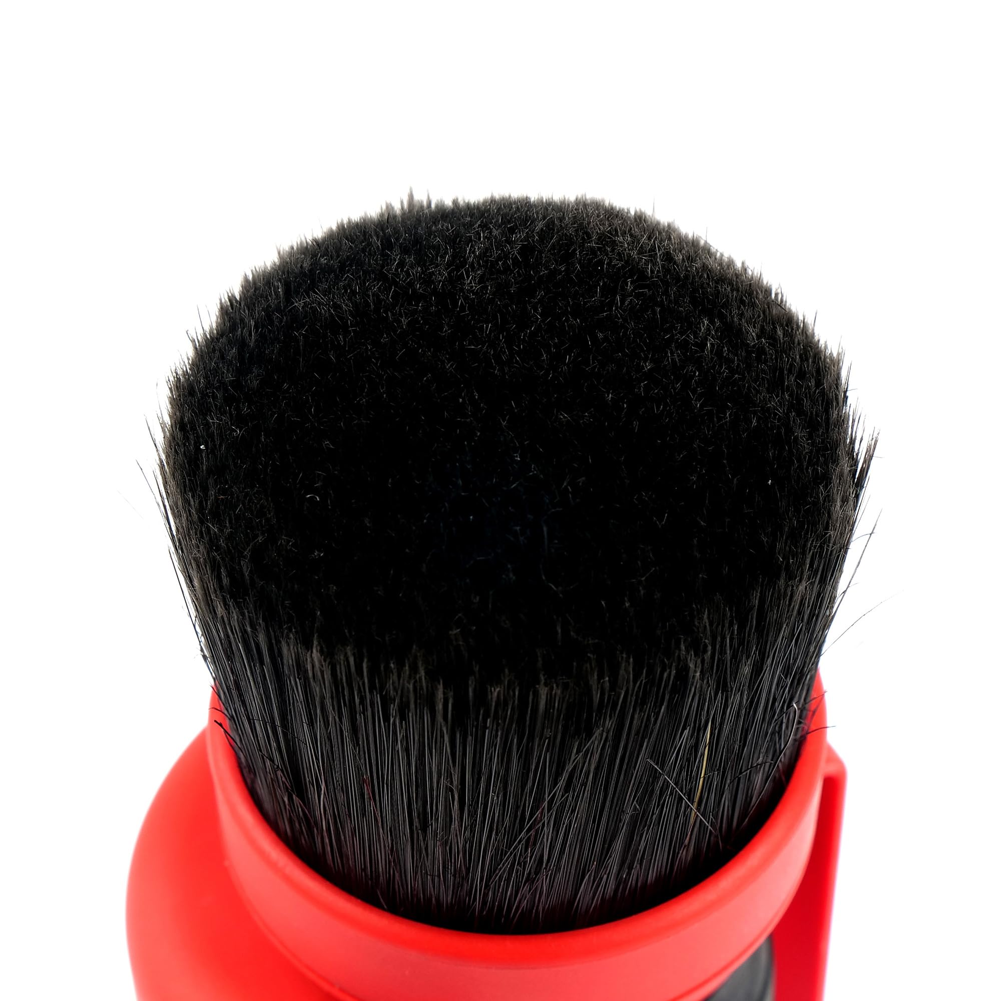 Maxshine Large Universal Red Mixed Bristle Brush with Storage Rack – Curved Grip & Soft Bristles – Ideal for Dashboard, Displays, Air Vents – Premium Brush for Wheels & Interior Detailing
