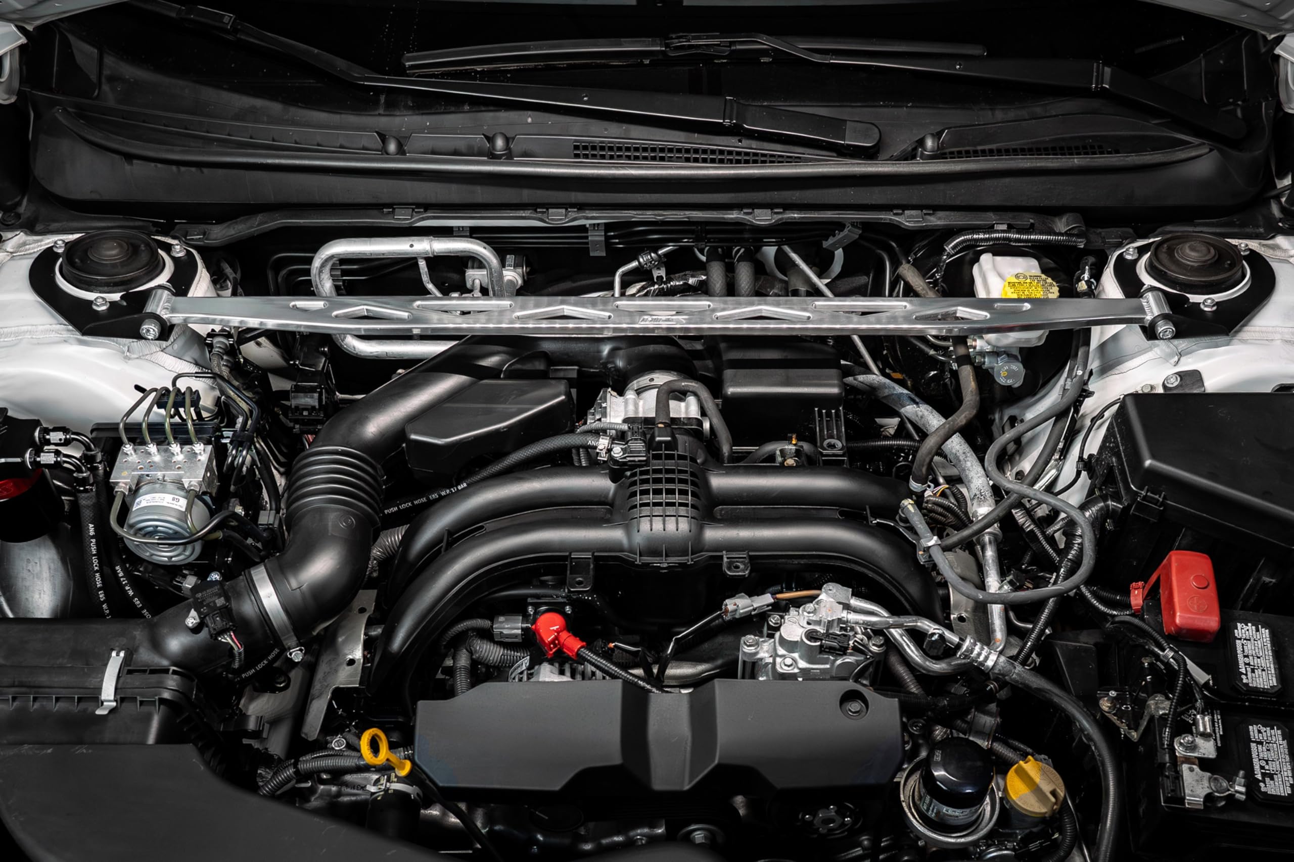 Front HPS Polish Strut Bar Tower Brace Compatible for 2015-2019 Subaru Legacy Outback 2.5L 3.6L, 42-107P