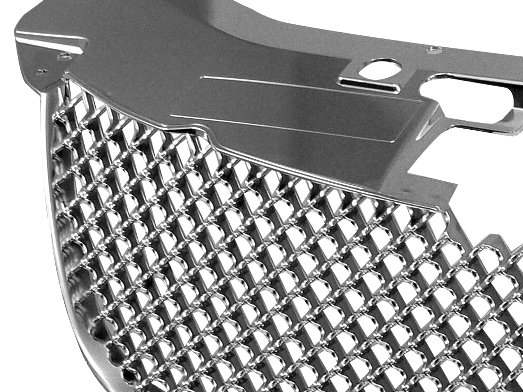 7147614 Armordillo USA Chrome Mesh Front Hood Grille Fits 2007-2010 Chrysler Sebring