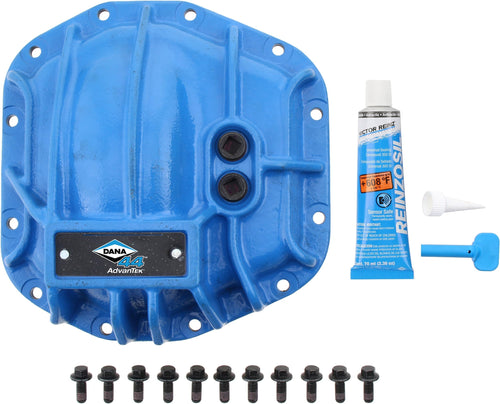 Spicer Nodular Iron 10053468 Rear Dana 44 and AdvanTEK Differential Cover Compatible with Select Wrangler JL - Blue