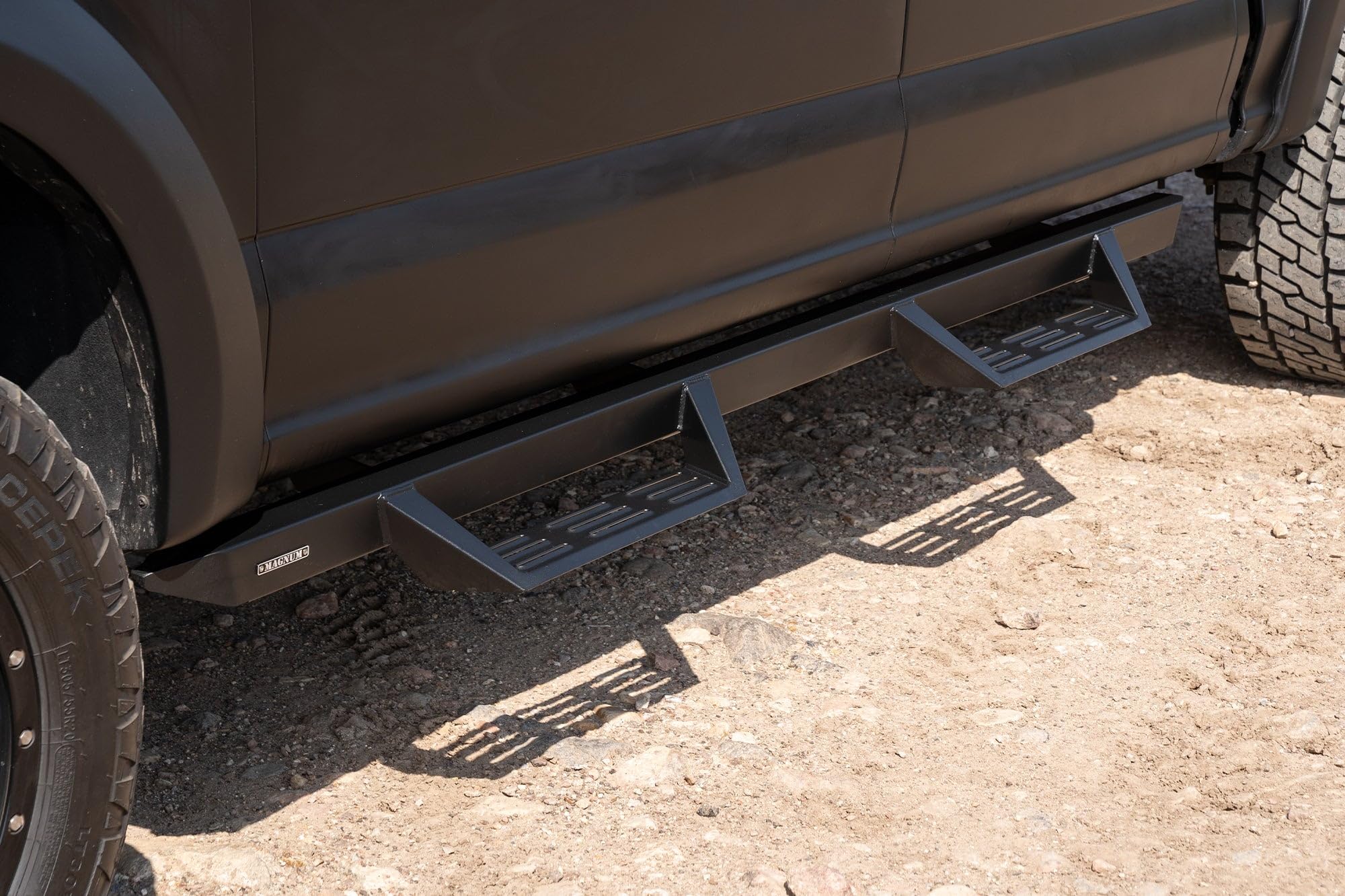 Magnum RT Gen 2 Running Boards Drop Steps Black Compatible with Crew Cab 15-26 F-150 17-26 F-260/F-350 Super Duty