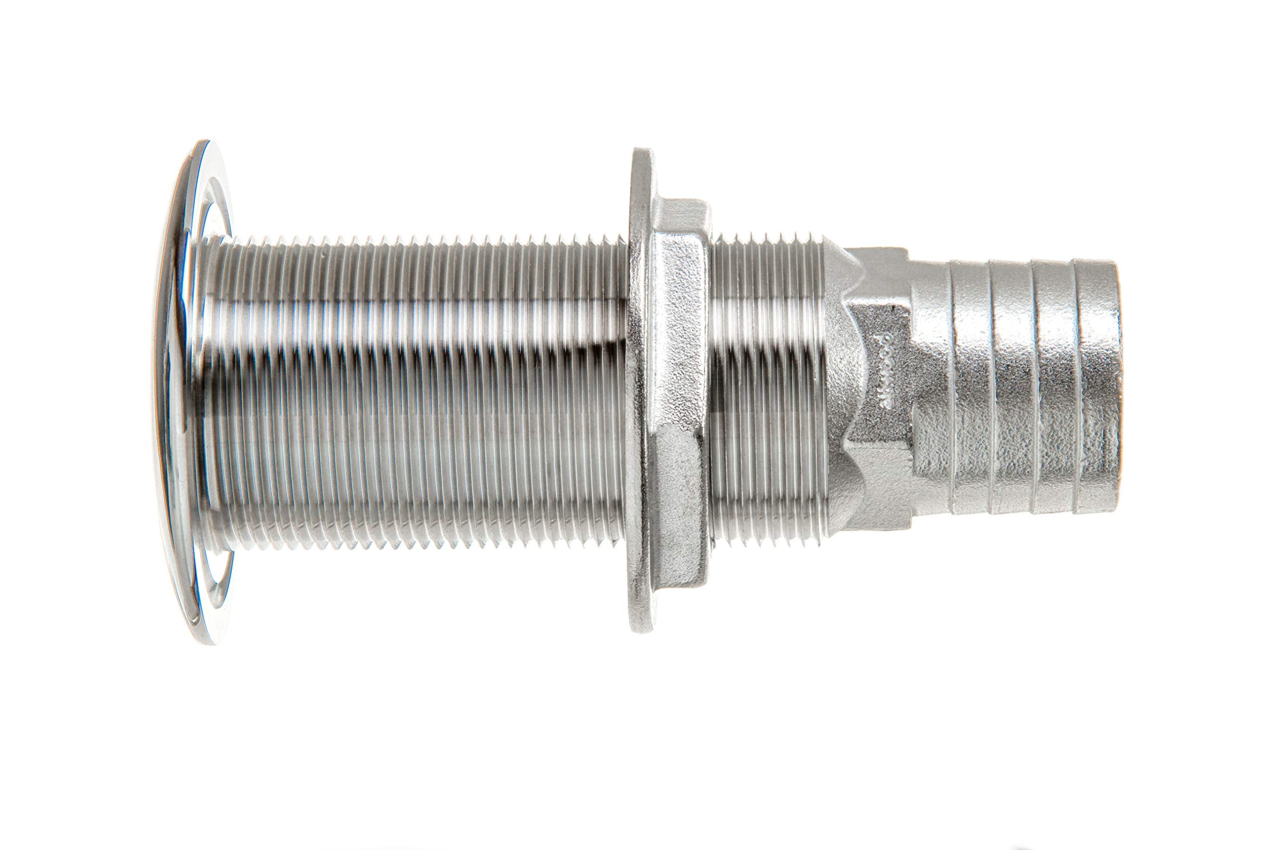 Attwood Boat Self-Bailing 66553-3 Cockpit Barbed Stainless Steel 1 ½-Inch Scupper Valve