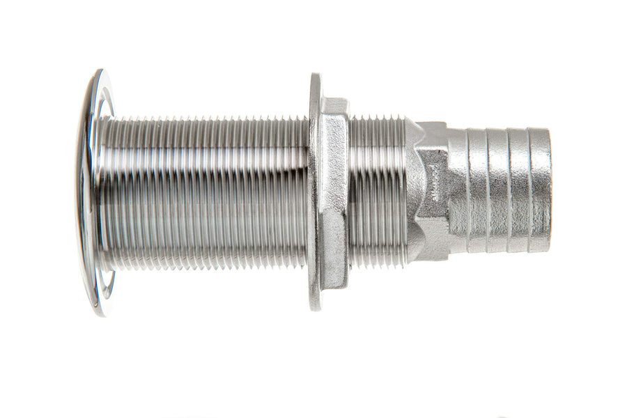 Attwood Boat Self-Bailing 66553-3 Cockpit Barbed Stainless Steel 1 ½-Inch Scupper Valve
