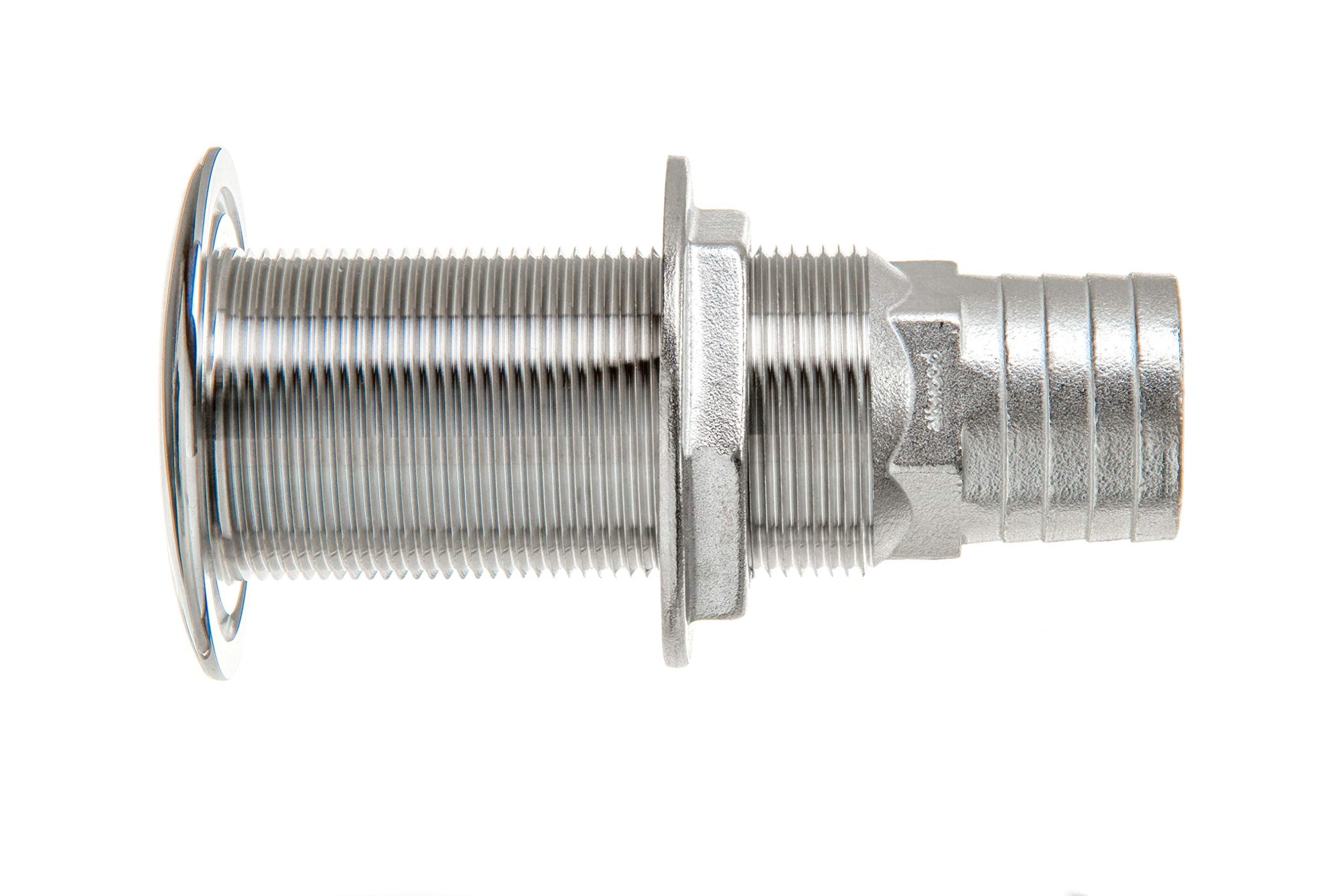 Attwood Boat Self-Bailing 66553-3 Cockpit Barbed Stainless Steel 1 ½-Inch Scupper Valve