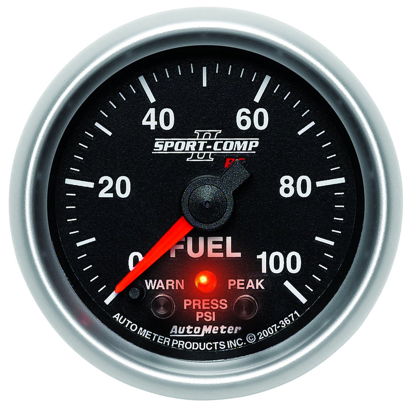 Auto Meter Sport-Comp 3671 PC Fuel Pressure Gauge