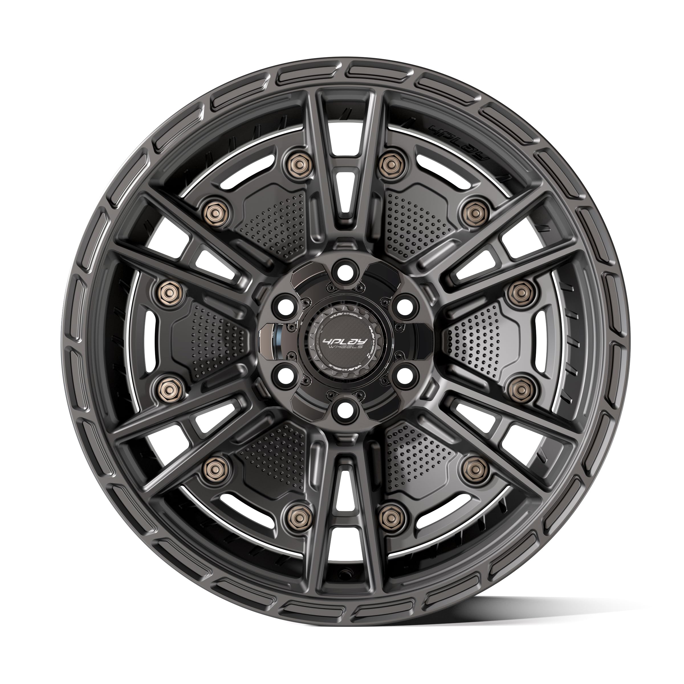 4PLAY 4PS01 Wheels 18 Inch Rim Fits 6x135 & 6x139.7 18x9 Satin Black (1)