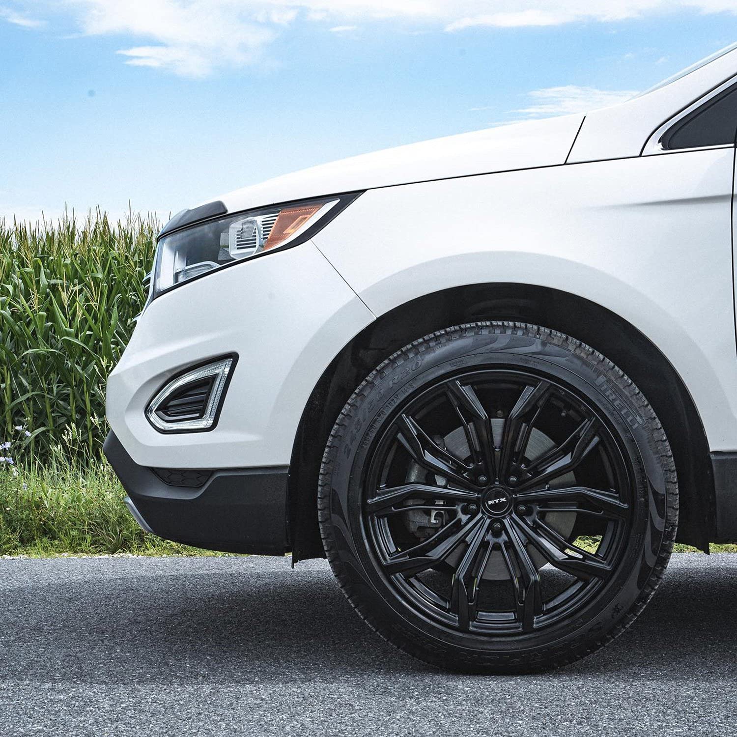 Custom RTX Wheel - 18" x 8", 42 Offset, 5x114.3 Bolt Pattern, 70.3mm Hub - Satin Black Rim