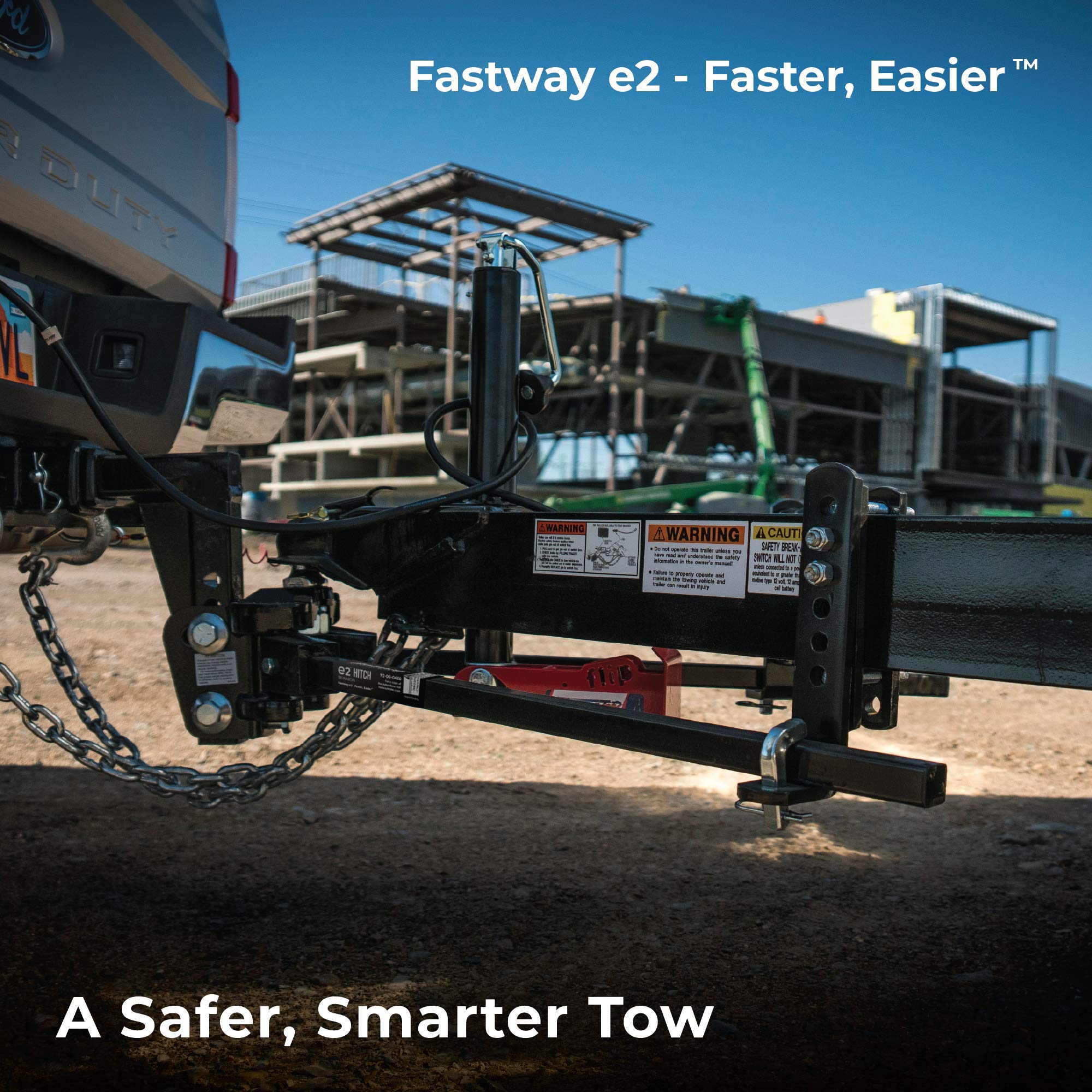 Fastway e2 Sway Control 2-Point Trunnion Hitch, 92-00-1200, 12,000 Lbs Trailer Weight Rating, 1,200 Lbs Tongue Weight Rating, Weight Distribution Kit Includes Standard Hitch Shank, Ball NOT Included