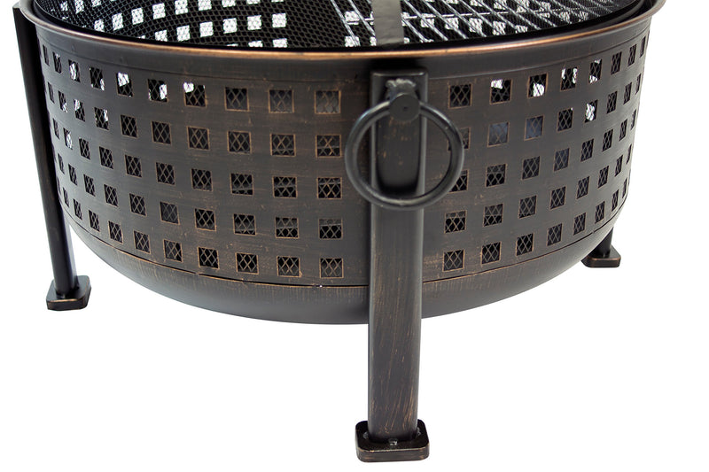 Langston Pleasant Hearth OFW821RC 12" Deep Bowl Fire Pit