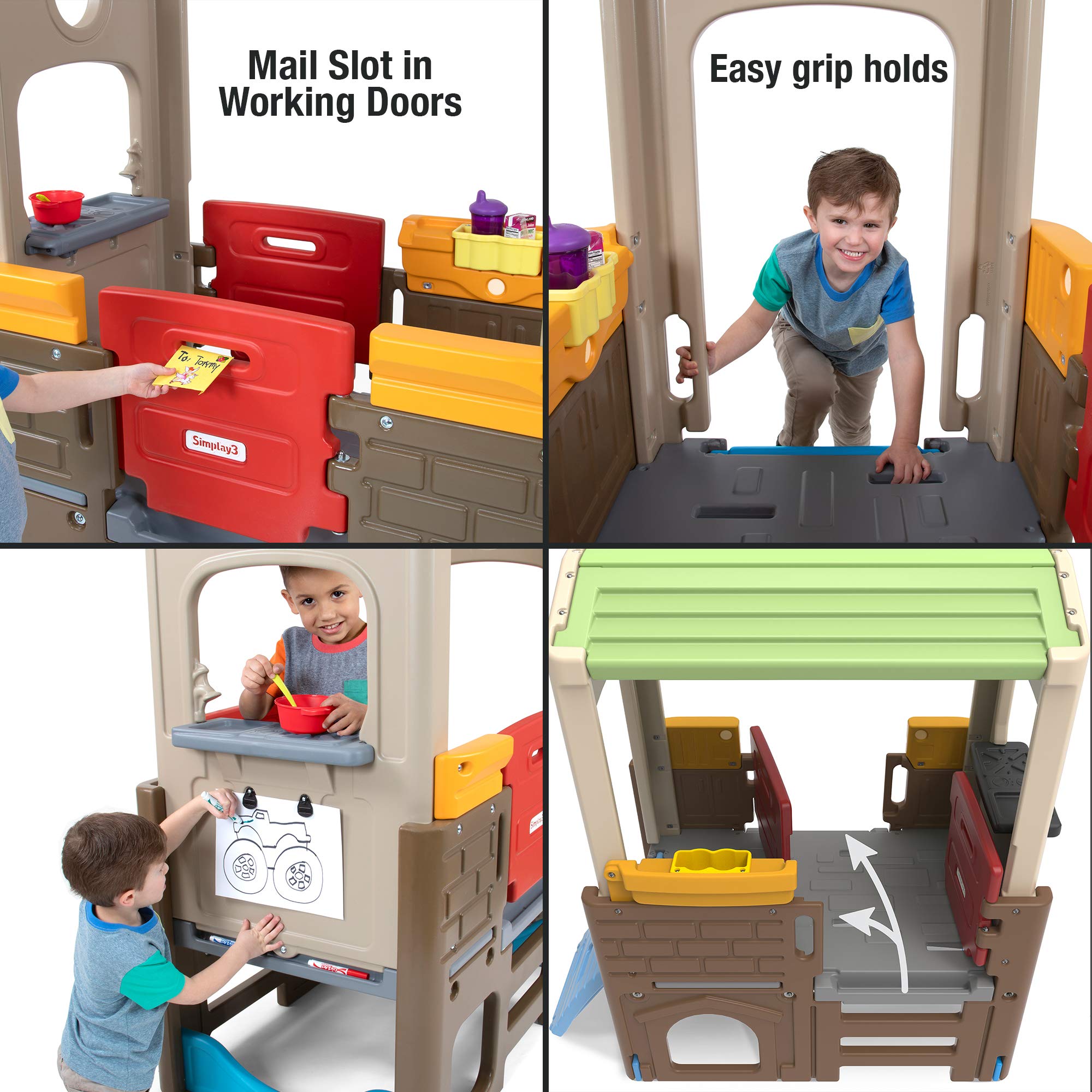 Simplay3 Discovery Playhouse Young Explorers - Indoor or Outdoor Clubhouse and Activity Playset for Toddlers and Kids, Made in USA