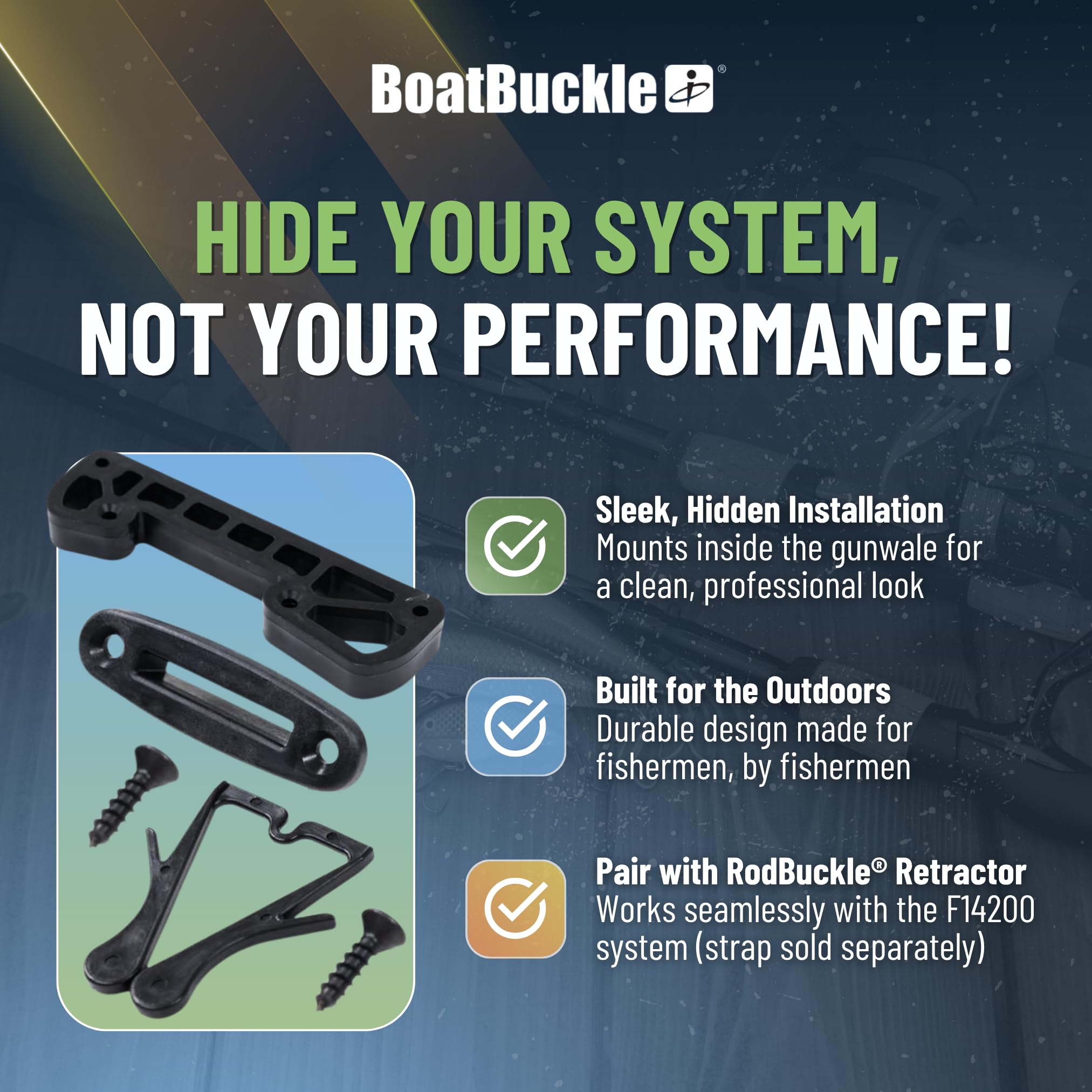 RodBuckle BoatBuckle Concealed Mounting Kit