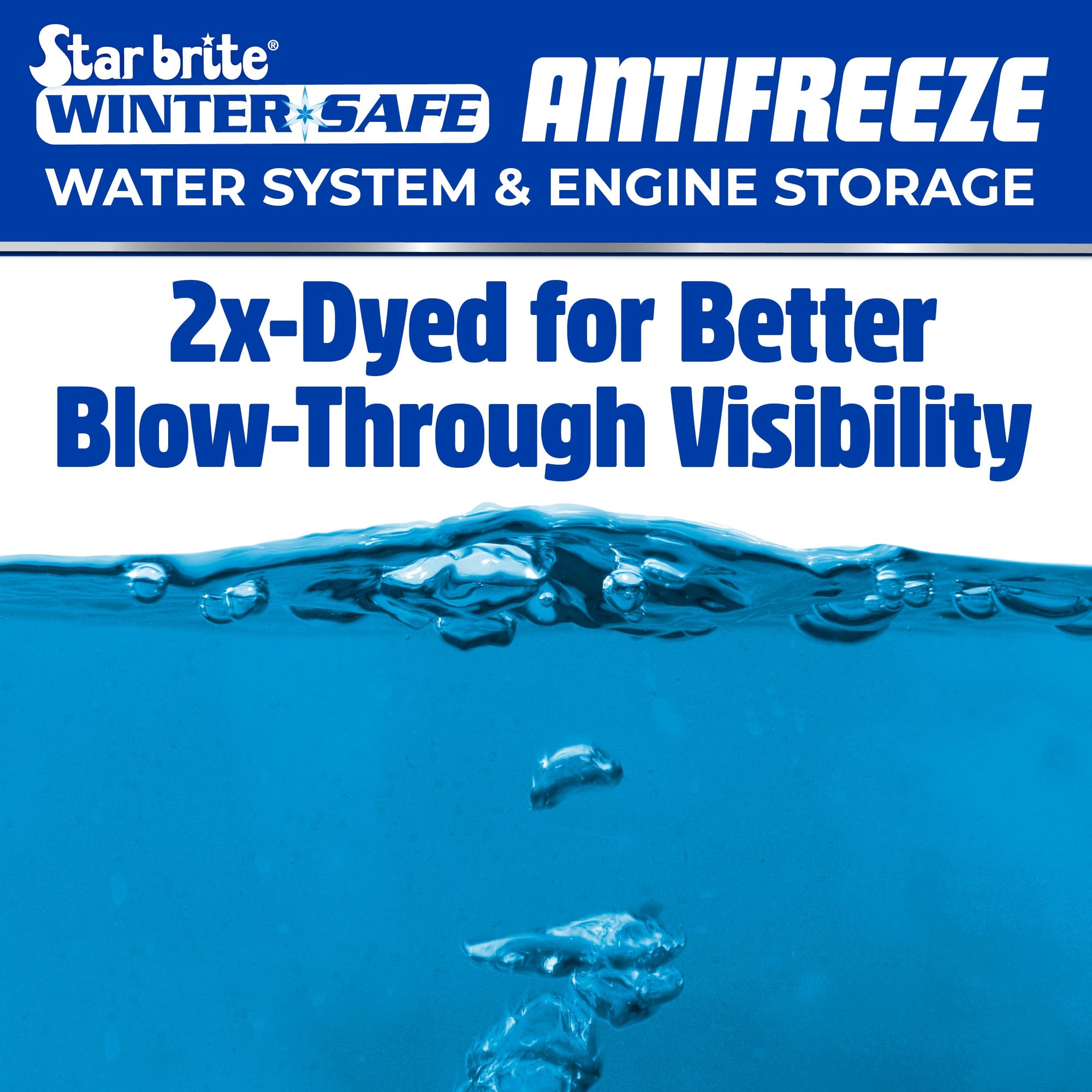 Winter Safe STAR BRITE -100°F Non-Toxic Antifreeze for Water Systems & Engine Storage – Safe for All Pipes, RVs, Boats, and Home Plumbing