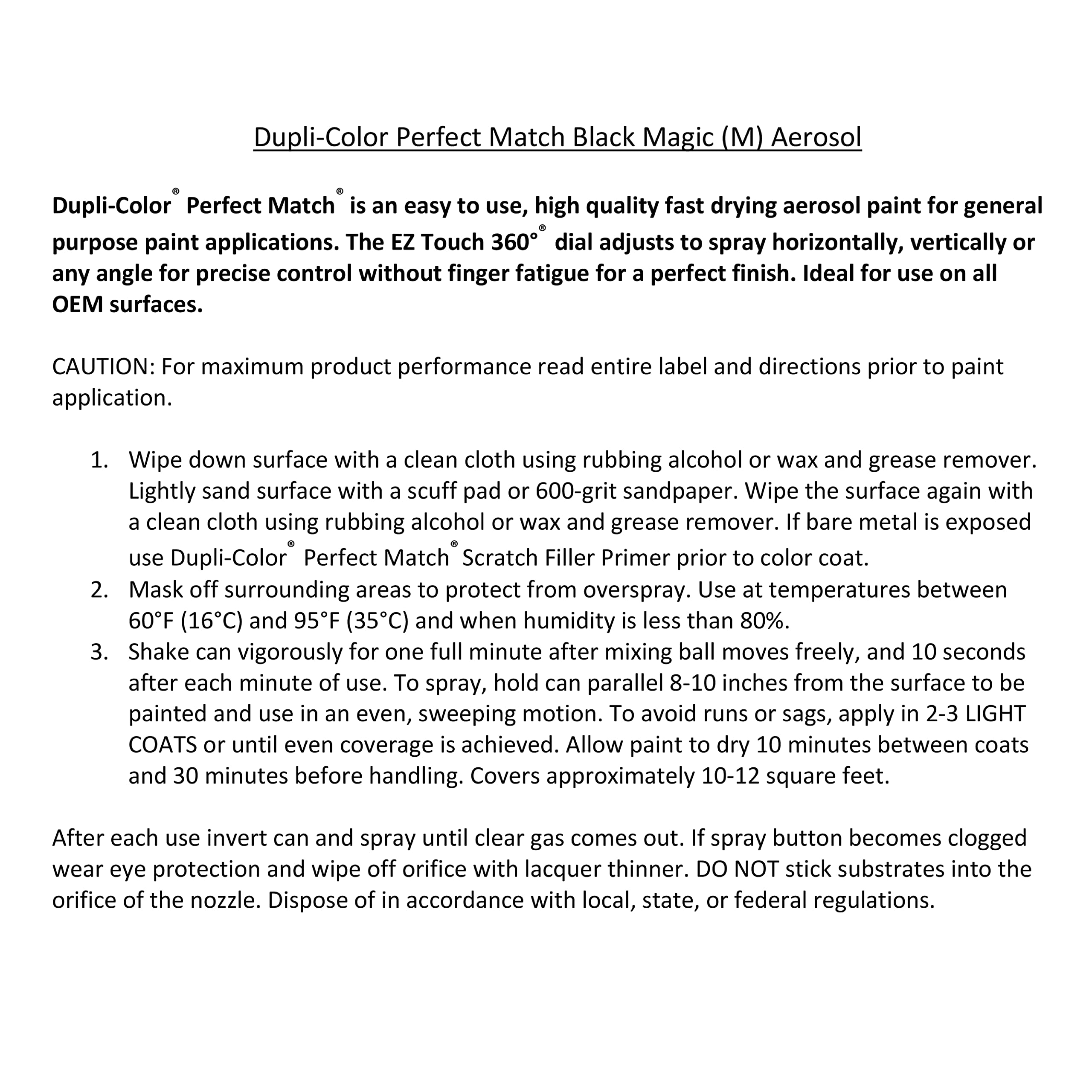 Automotive Spray Paint - Dupli-Color Perfect Match Volkswagen Black Magic Pearl, LC9Z - 8 oz. Aerosol Can