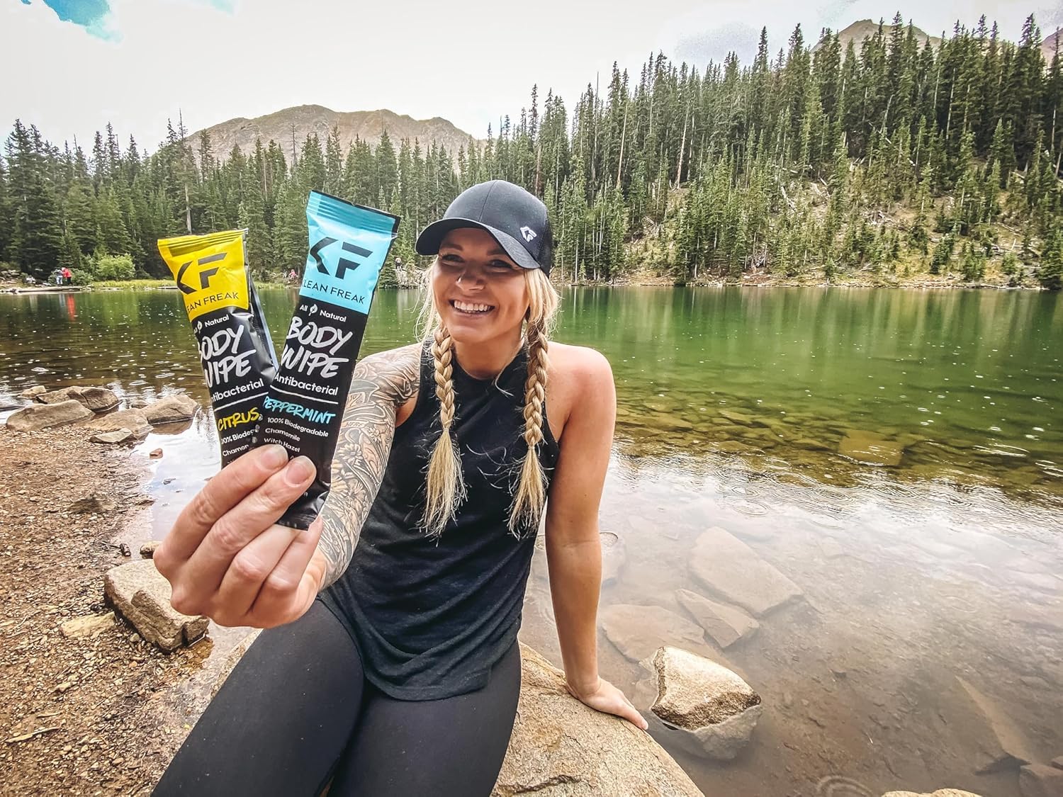 Body KLEAN FREAK Wipes 6-Count - Original Disposable Wipes, Individually Wrapped for the Gym, Workout, Hiking, Travel, and Sport (Mixed Trial 6 Pack)