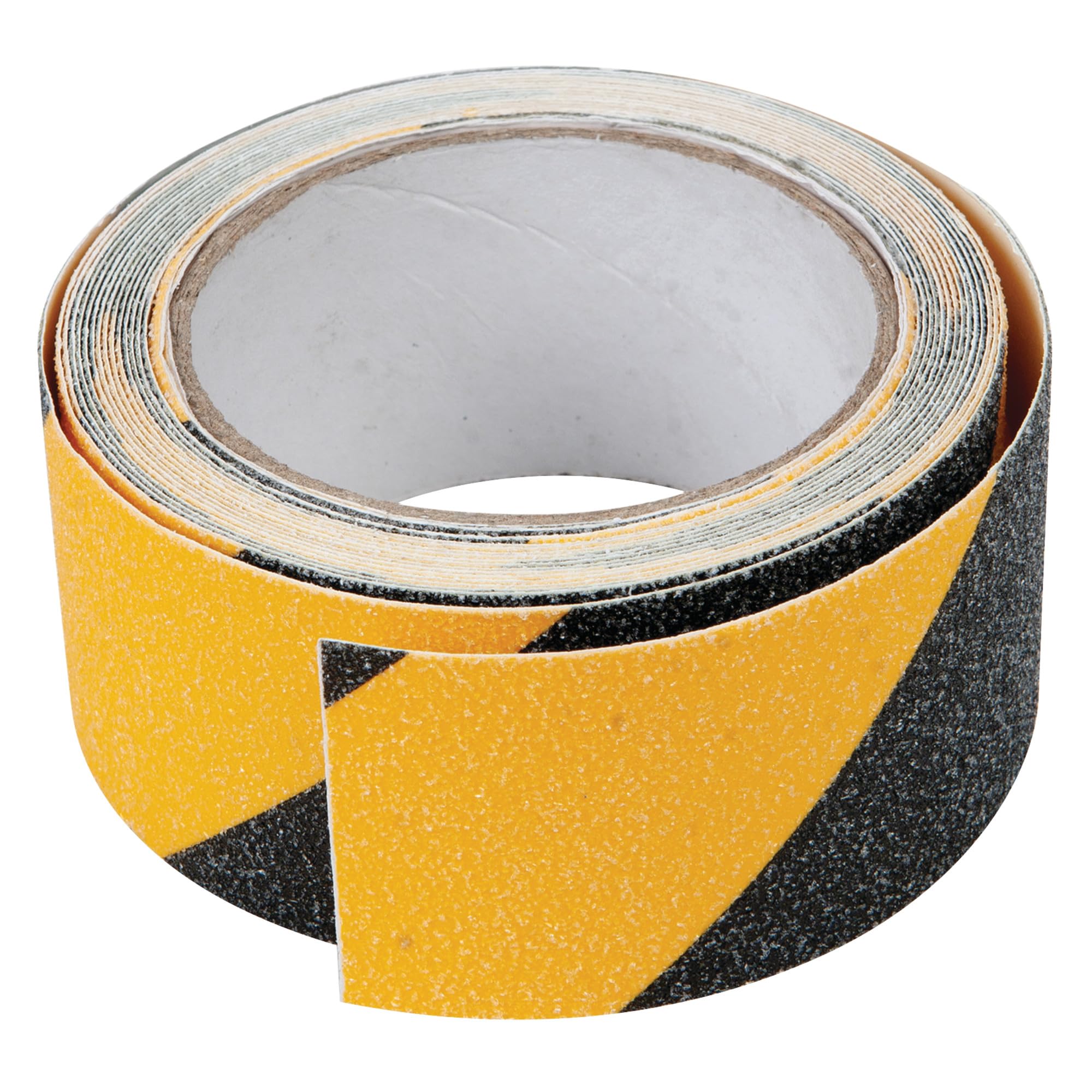W514 Performance Tool 2 in. x 16 ft. Black/Yellow Grip Tape - Heavy Duty Anti-Slip Tape for Stairs, Safety, Traction, and More