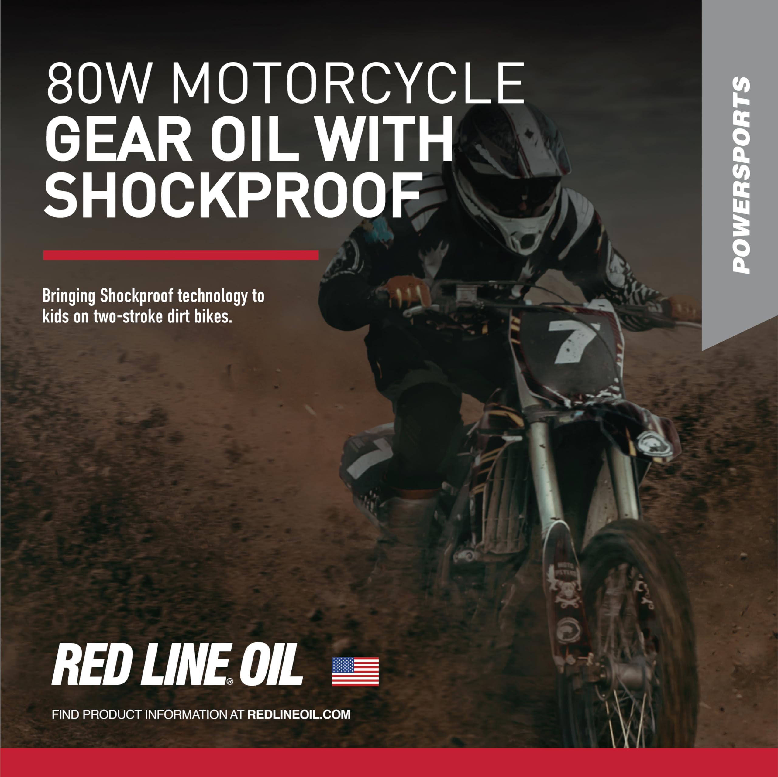 Synthetic Red Line 42704 80W Motorcycle Gear Oil with Shockproof - 1 Quart