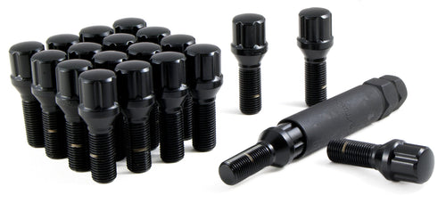 Gorilla 17125SDBC-20 Automotive Black 12mm x 1.25 Thread Size Chrome Finish Small Diameter Lug Bolt, (Set of 20)