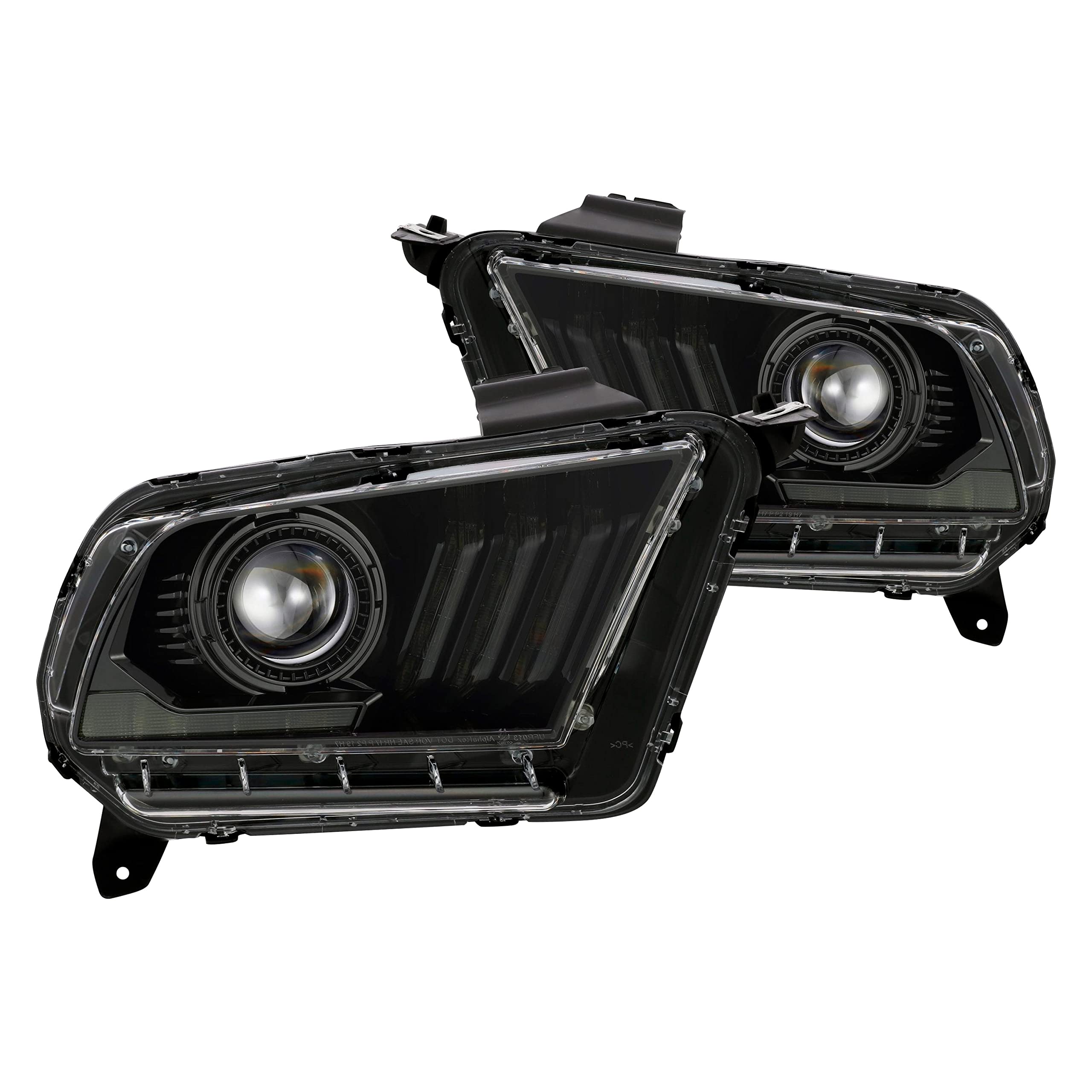 880118 AlphaRex USA LUXX Series LED Projector Headlights fits Ford Mustang