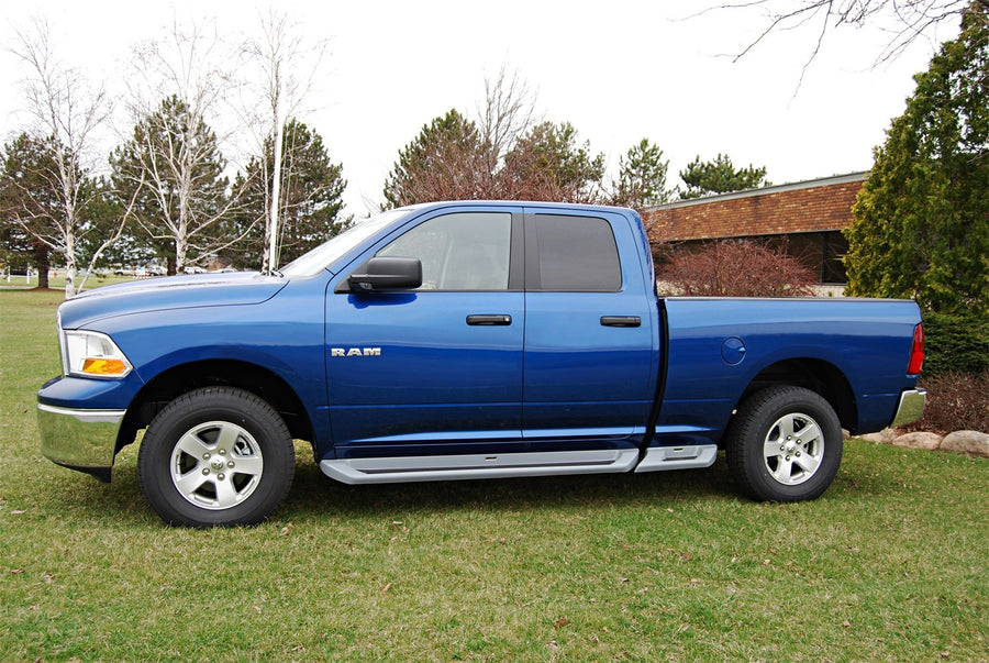 Owens Products Glastep Plus 3211 Custom Molded Fiberglass Gray Running Boards 13-18 Ram 1500 W/O Flares-W/No Drill Brackets Quad Fiberglass Gray, 1 Pack
