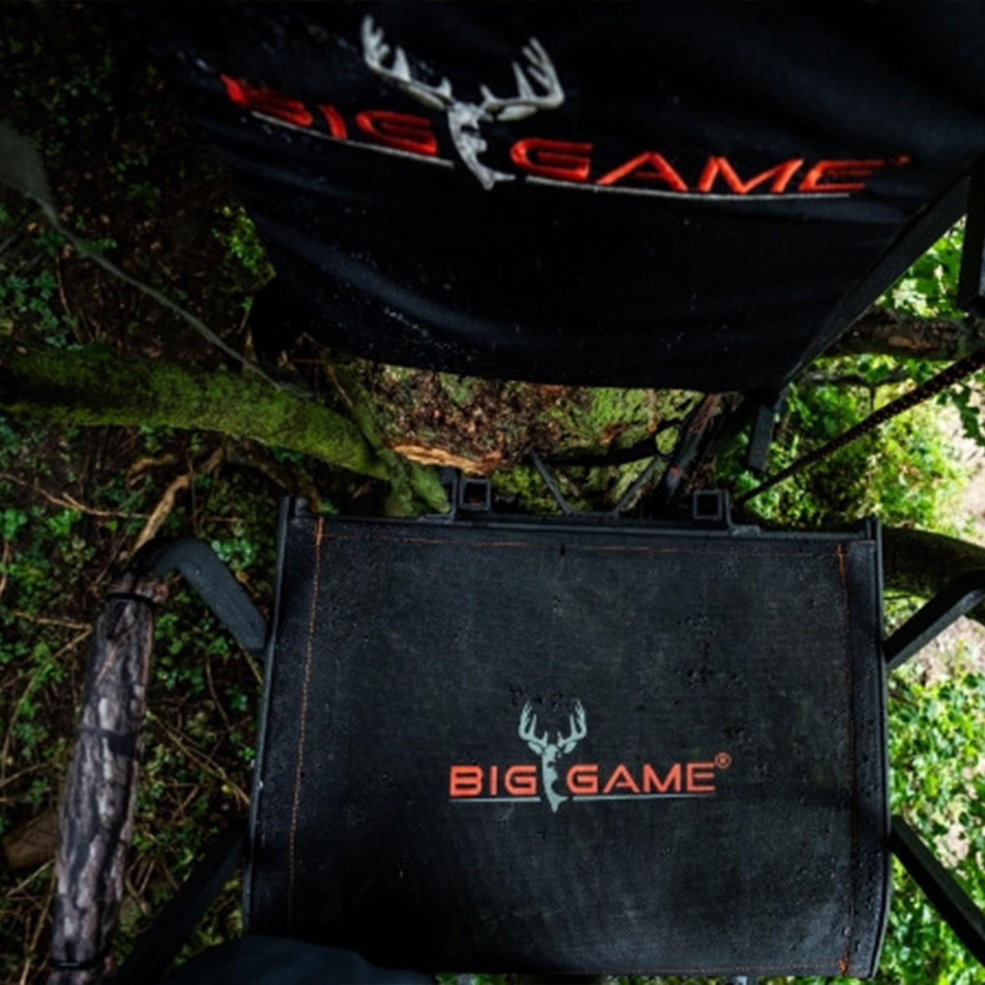 Captain XC Big Game Hang-On Treestand, Lightweight Steel Construction w/Flip-Back Flex-Tek Seat, 300 lbs Weight Rating, 24"x30" Foot Platform