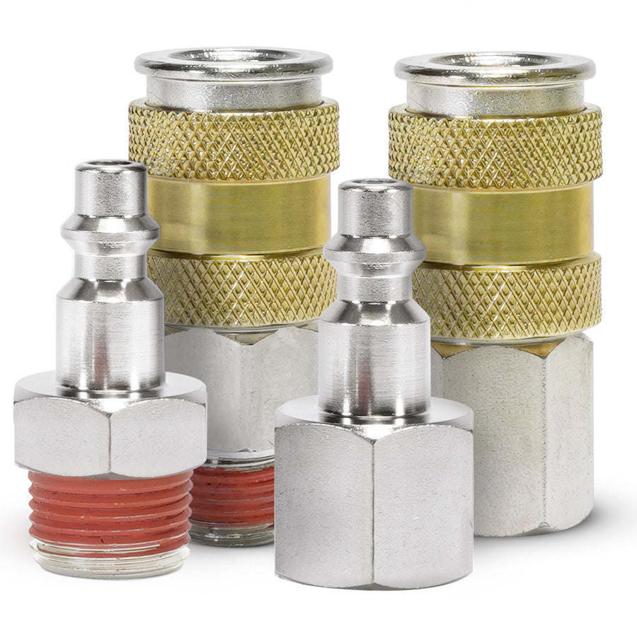 High Flow Couplers 3/8" NPT M & F, Quick Connect Studs 3/8" M & F, NO LOGO