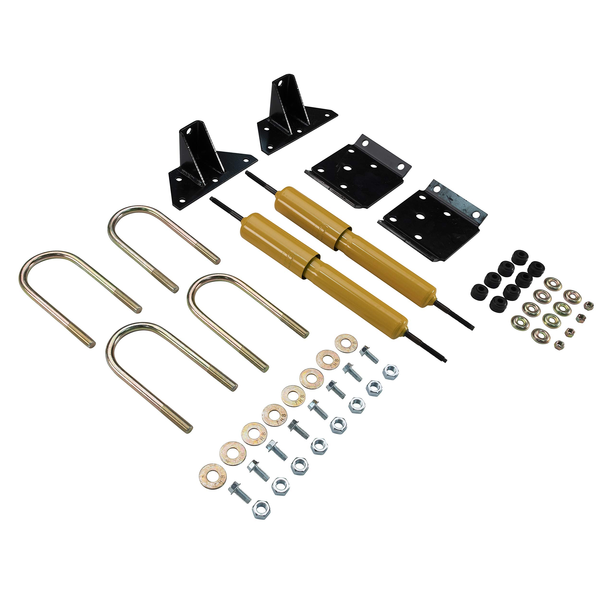 Lippert Shock Mount Kit Heavy-Duty for RV Trailers, Fits 3 in. Axle Tube, Shock Absorbing, Complete Bolt-On Mounting Kit, Gas Shocks, Suspension Repair Parts - 281281