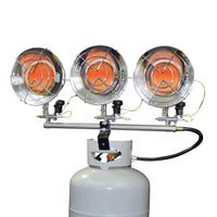 Mr. Heater MH45T Triple Tank Top Heater, 10000 to 45000 BTU/Hr, Chrome