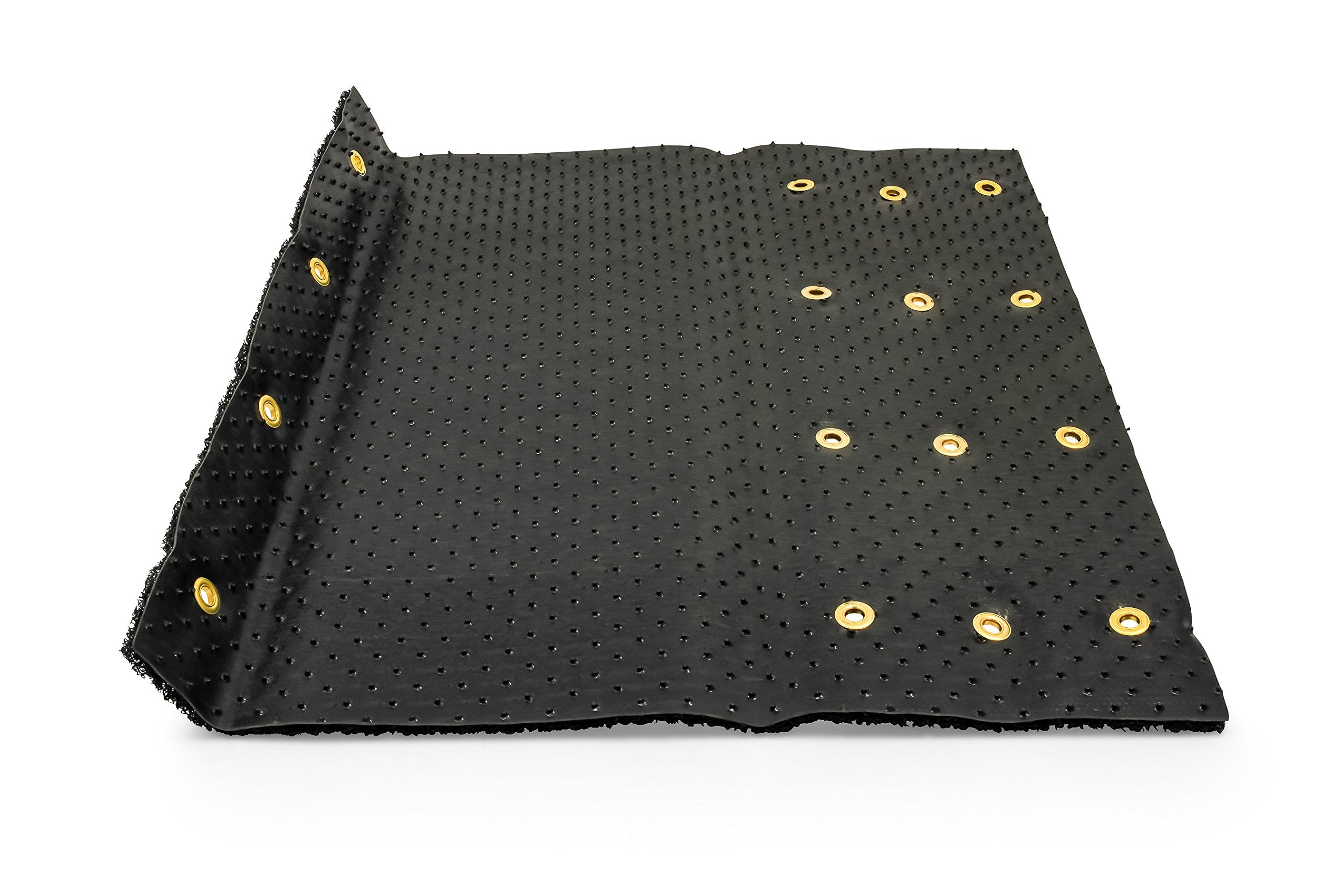 Camco Wrap Around Premium RV Step Rug | Fits 23-inch Wide Steps | Adjustable Depth of 8-inches to 11-inches | Compatible with Manual or Electric RV Steps | Black (42966)