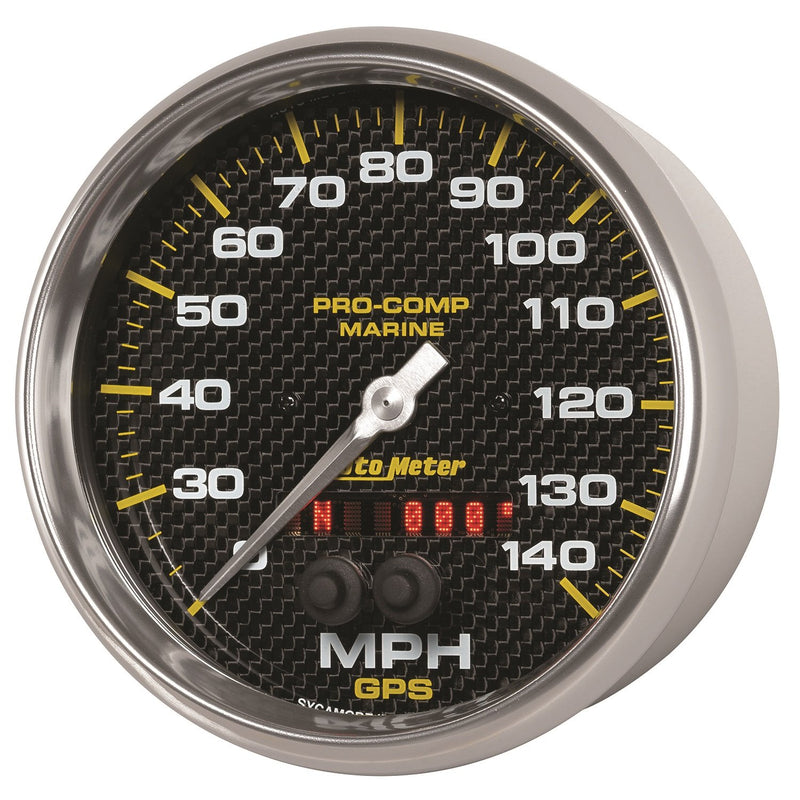 Speedometer Auto Meter 200647, 5", 140Mph, GPS, Marine White
