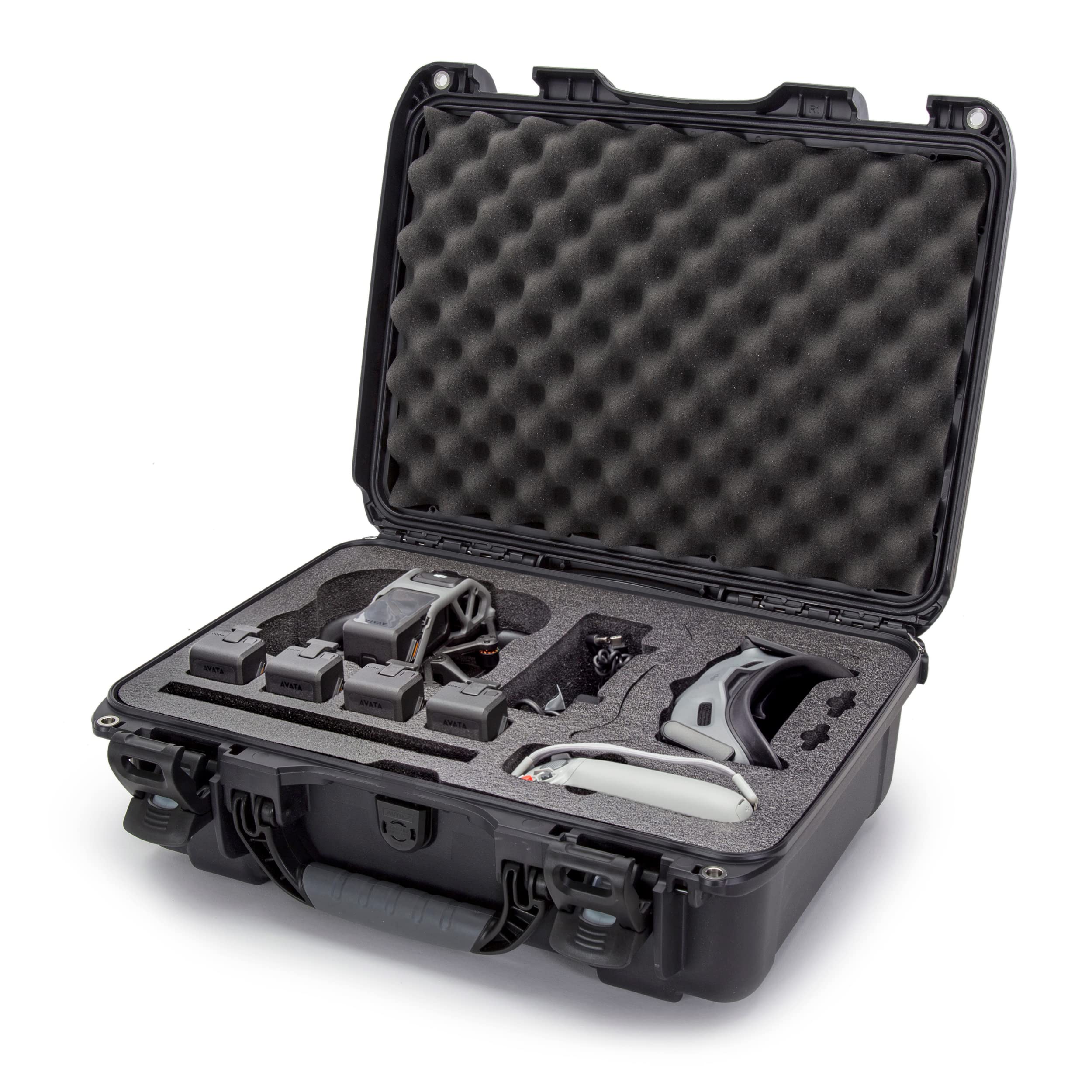 Waterproof Nanuk 925 Hard Case with Foam Insert for DJI Avata FPV Unit, Goggles and Fly More Combo - Graphite (925S-080GP-0A0-C0745)