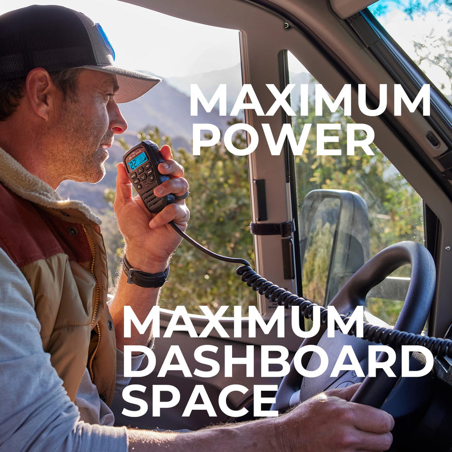 Midland® GMRS MXT575 Mobile Radio, Two-Way Radio with NOAA Weather Scan and Alert - for Farms, Ranches, Overlanding - Repeater Capable, Integrated Control Mic,- External Magnetic Mount