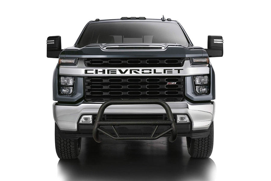 Max T Bull Bar Black Horse Kit Textured Compatible with 2020-2020 Chevrolet Silverado 3500 HD|2020-2020 Chevrolet Silverado 2500 HD-MBT-MG303-PLFB