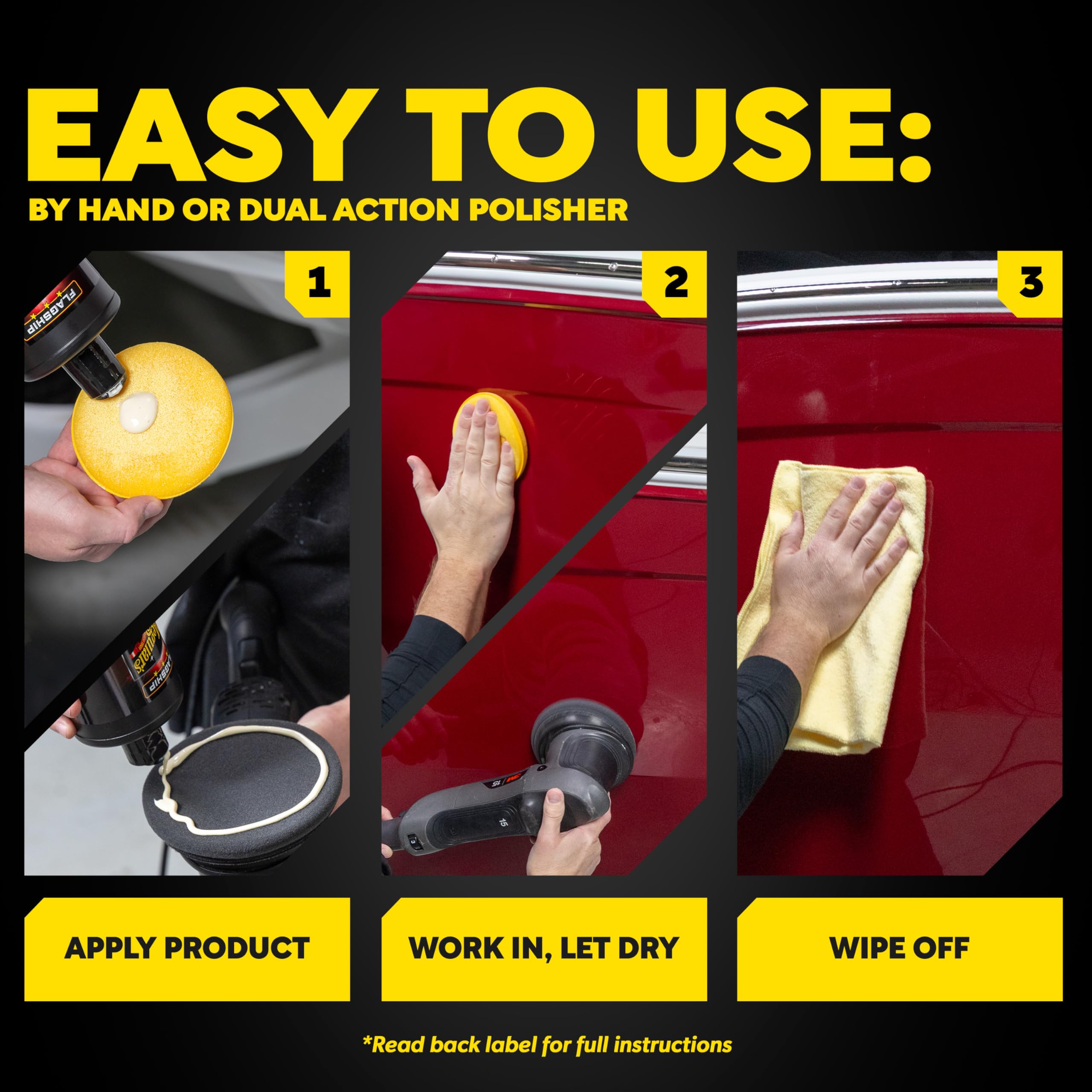 Meguiar’s Premium Flagship Marine Wax, M6332, Easy-to-Use Boat Polish and Wax that Removes Swirls, Scratches, and Oxidation While Adding Long-Lasting Protection, Gifts for Car Lovers, 32 Oz