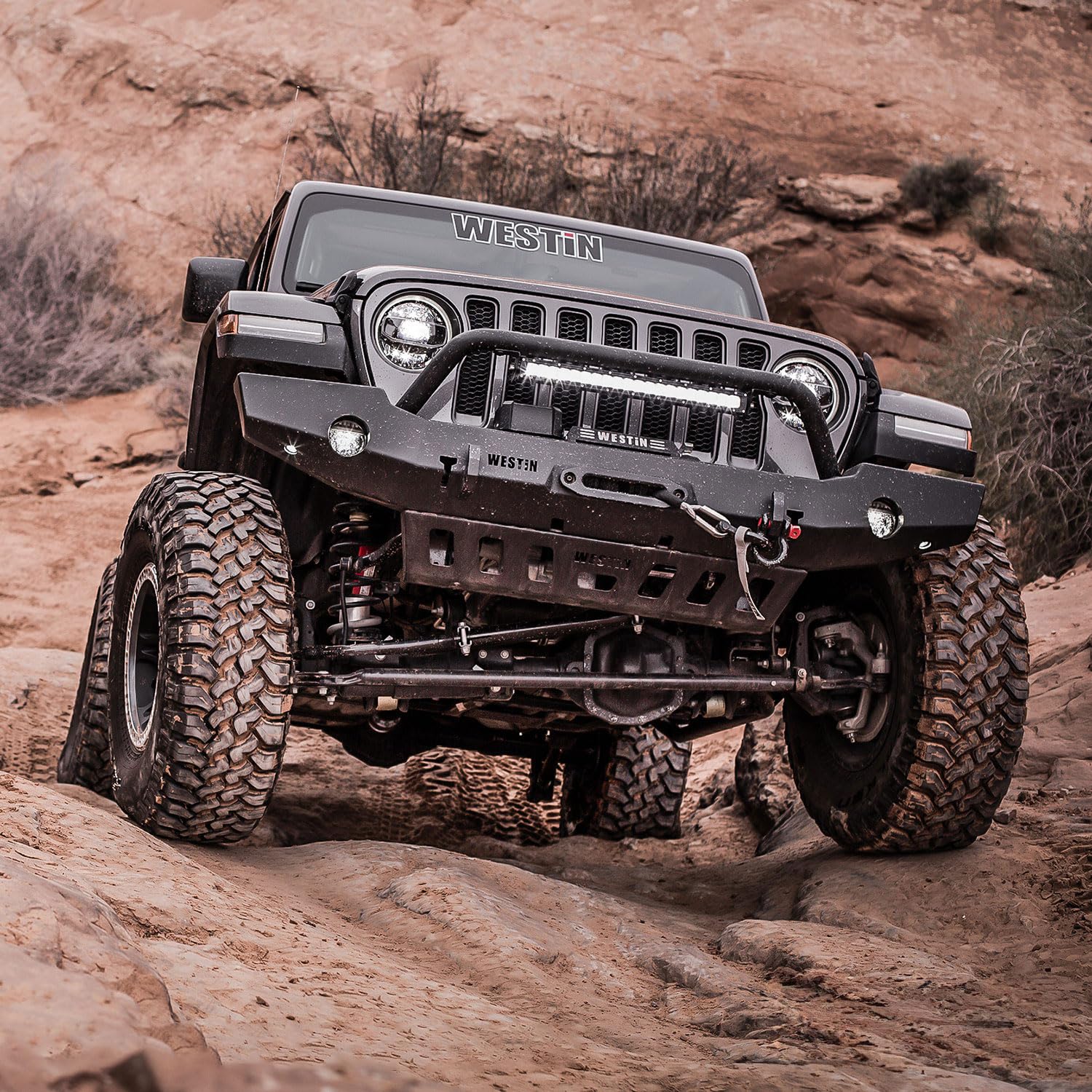 WJ2 Full Width Front Bumper Westin fits 2018-2026 Wrangler JL 2020-2025 Gladiator