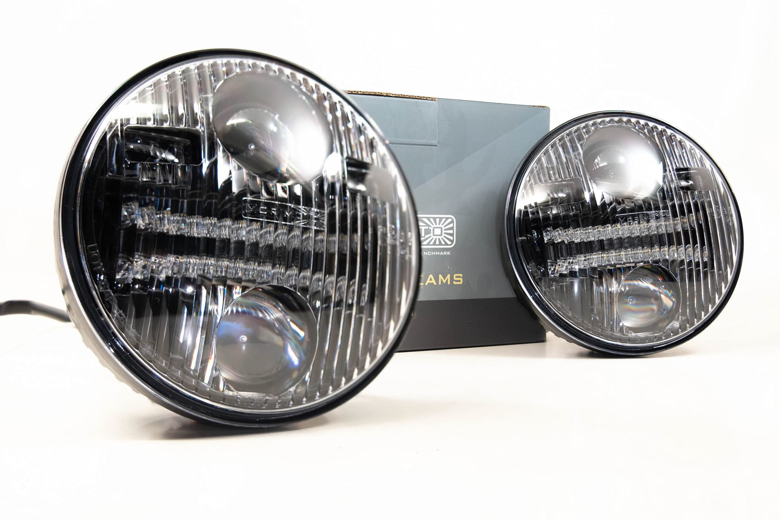 Morimoto 5.7 In Round, Sealed6 Headlight Housing Replacement, Universal Plug and Play Sealed beam Assembly for High & Lowbeam Upgrade for H5001, H5006 (1x LF269)