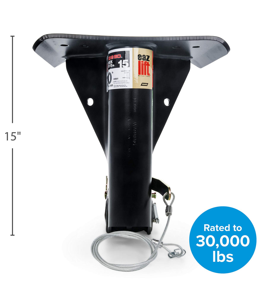 5th Wheel Eaz-Lift Gooseneck Adapter, 30,000lb Tow Rating (7,500lb Vertical Load), 15 Inches (48501)