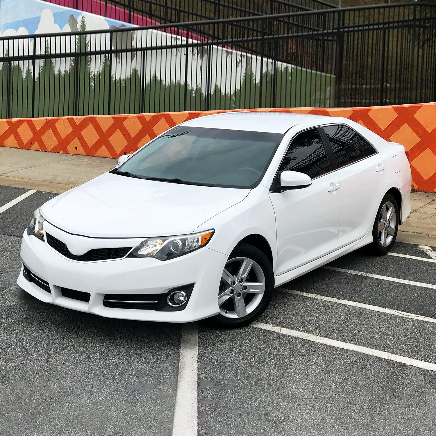 Left Driver Side SPEC-D TUNING Glossy Black Projector Headlight Compatible with 2012-2014 Toyota Camry