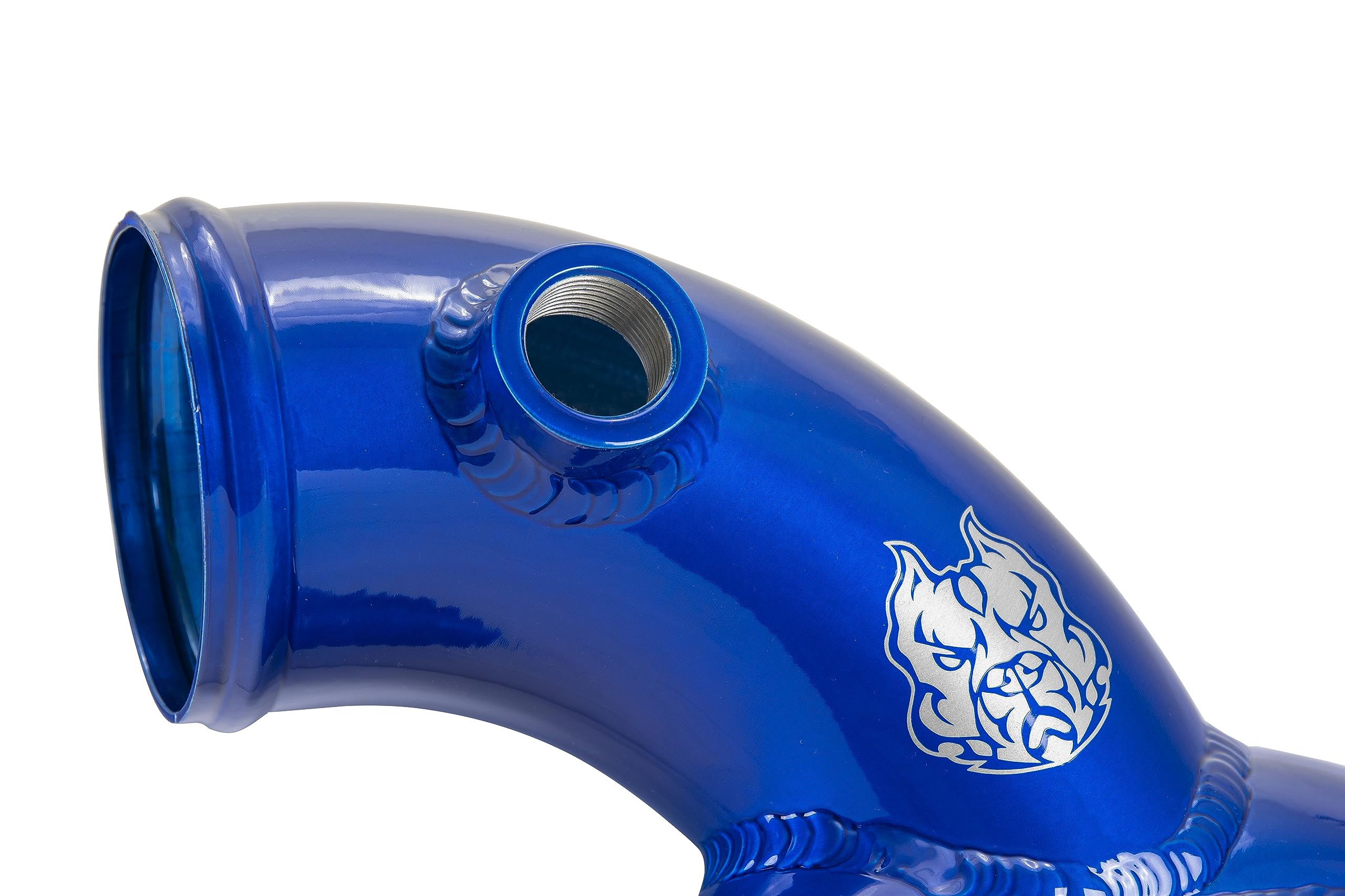 Sinister Diesel Blue Intake Elbow with Boots for Ford Powerstroke 1999.5-2003 7.3L