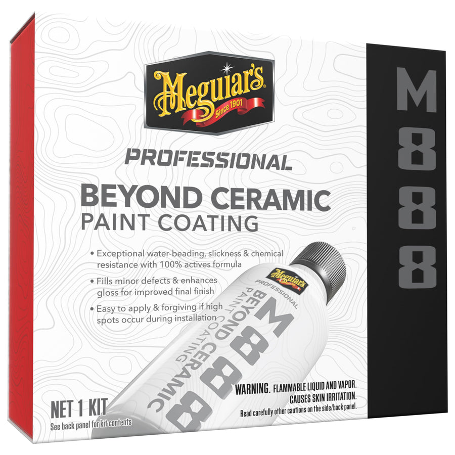 Beyond Ceramic Paint Coating Meguiar's M888 - Multi-Year Ceramic Coating For Cars, Easy to Apply, Fills in Minor Defects with Exceptional Water Beading, Slickness, and Chemical Resistance