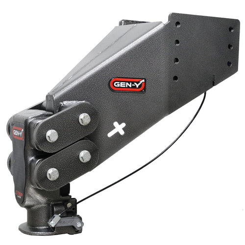 GEN-Y Hitch Fifth Wheel Rhino Pin Box with Gooseneck SnapLatch Coupler | 3,500-6,500 LBS Pin Weight Range | 30K LBS Towing Capacity | Compatable with 2 5/16" Gooseneck Ball