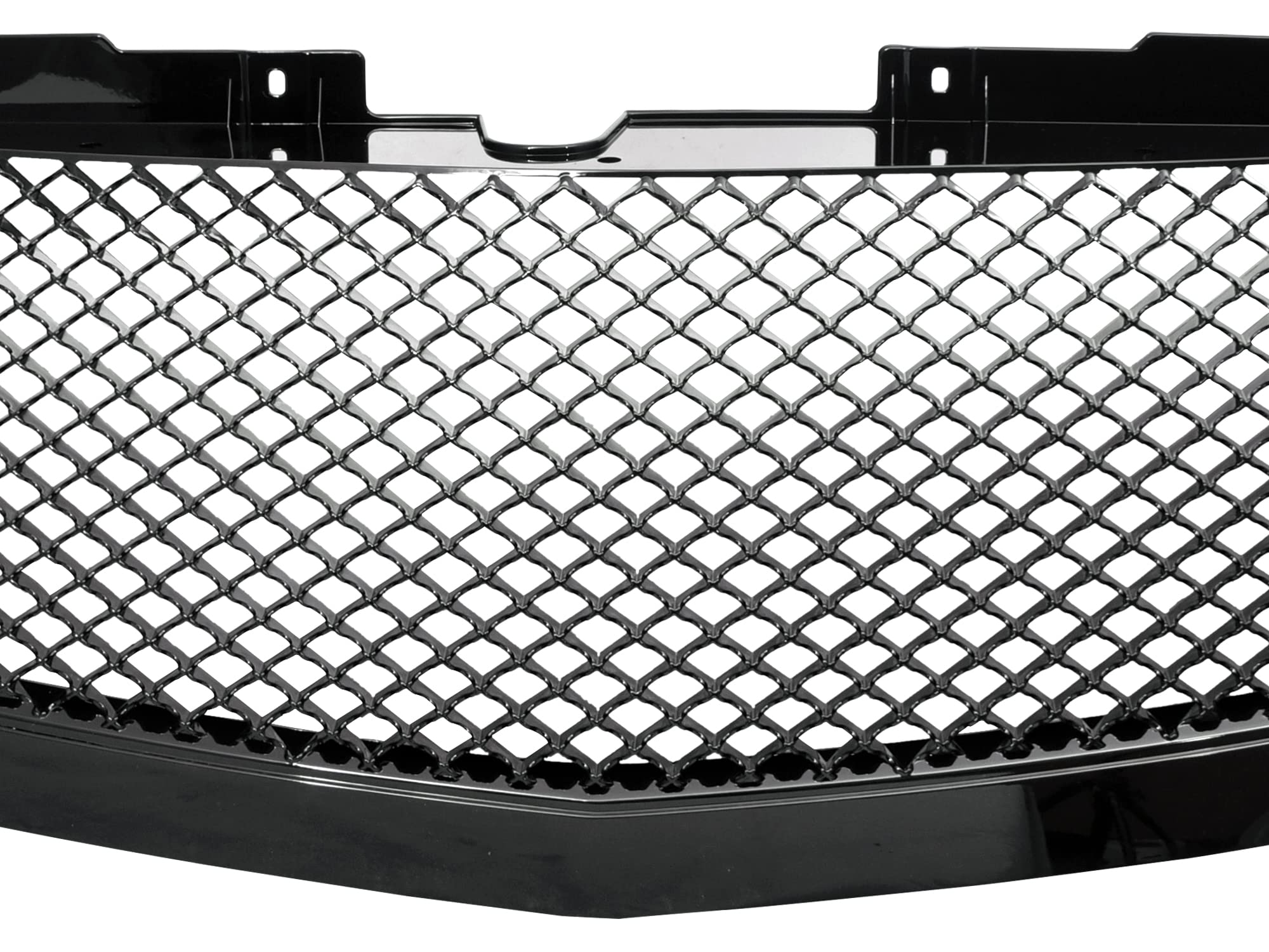 7146938 Armordillo USA Mesh Front Hood Grille - Gloss Black 2007-2014 Cadillac Escalade
