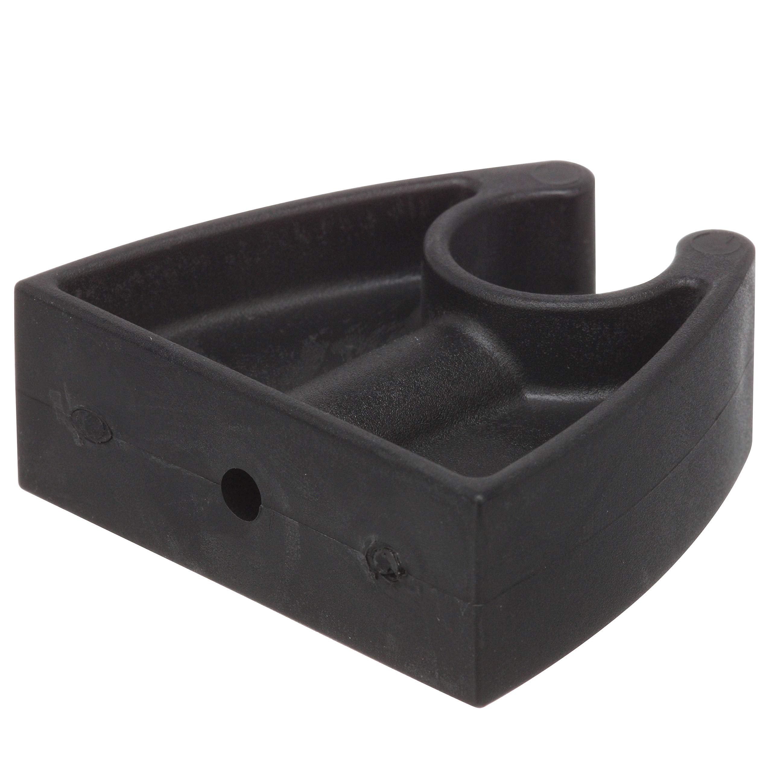 Pole Light Storage Clip Attwood 7571L7, Holds ¾-Inch-Diameter Poles, 2 Inches L x 1 ½ Inches H, Black Plastic