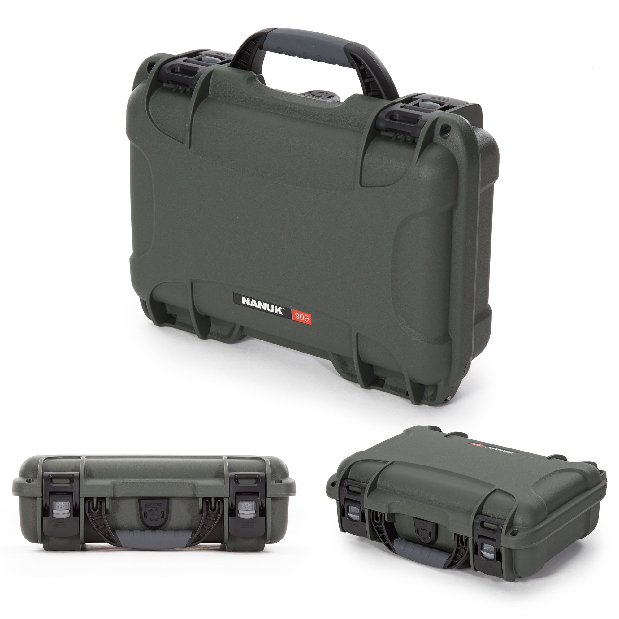Waterproof Nanuk 909 Hard Case with Custom Insert for DJI Mini 3 and RC-N1 Remote - Olive (909S-080OL-0A0-C0598)