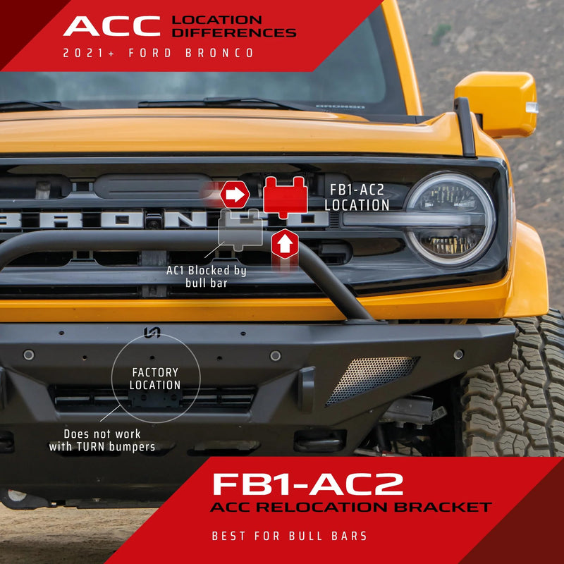 2021+ Ford Bronco Turn Offroad ACC Relocation Bracket