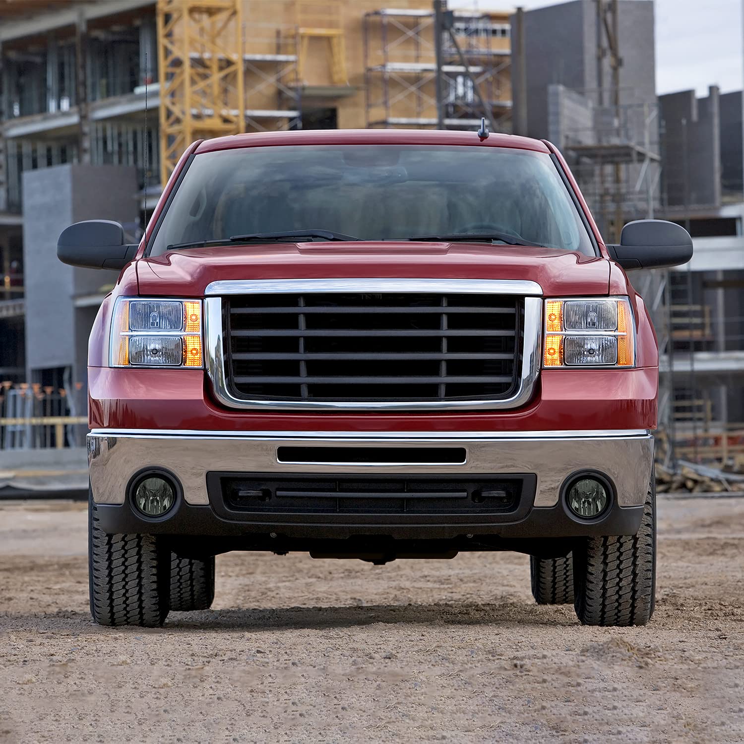Smoke Lens Fog Lights + H8 Bulbs + Switch Included SPEC-D TUNING Compatible with 2007-2014 GMC Sierra 2500 3500Hd L+R Pair Assembly