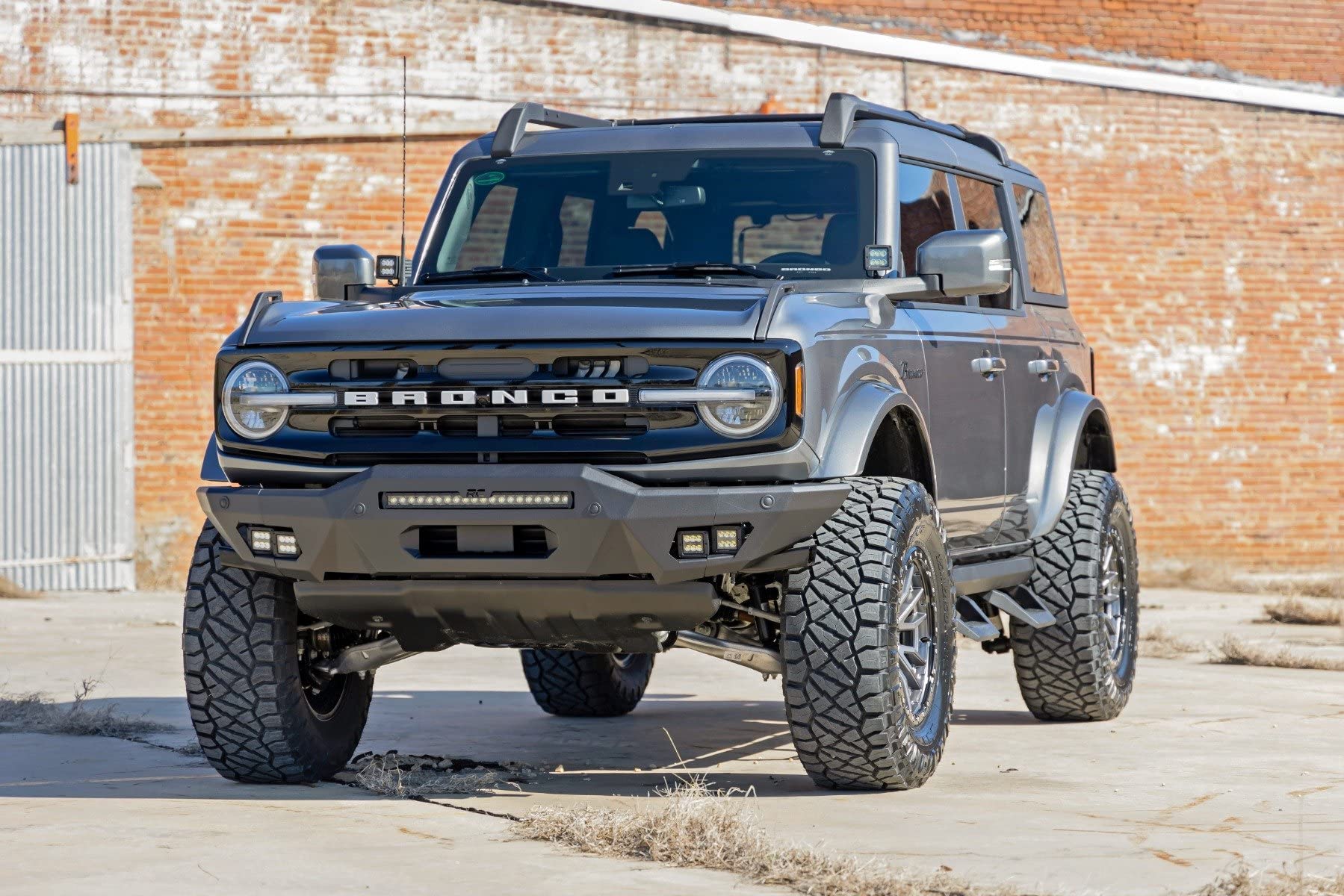 Rough Country Full Width LED Front Bumper for 2021-2024 Ford Bronco - 51076