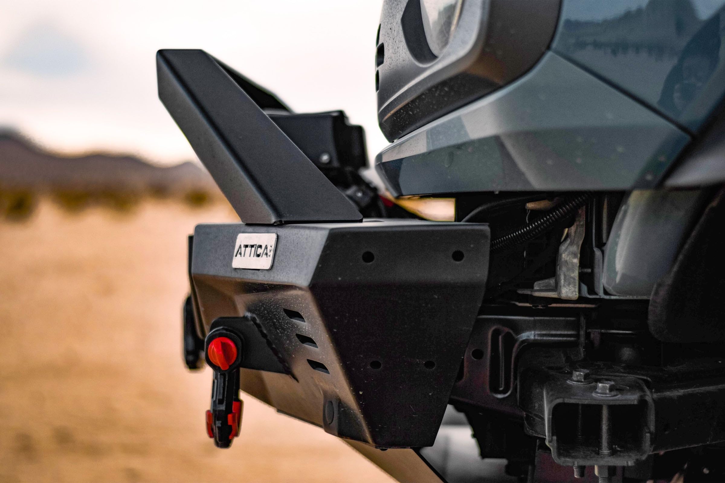 Attica4x4 Cobra Tek - Front Bumper Skid Plate Modular | Compatible with Ford Bronco (2021-2023) | Heavy-Duty Steel with Customization Versatile | Black Powder Coat Textured | Installation Easy