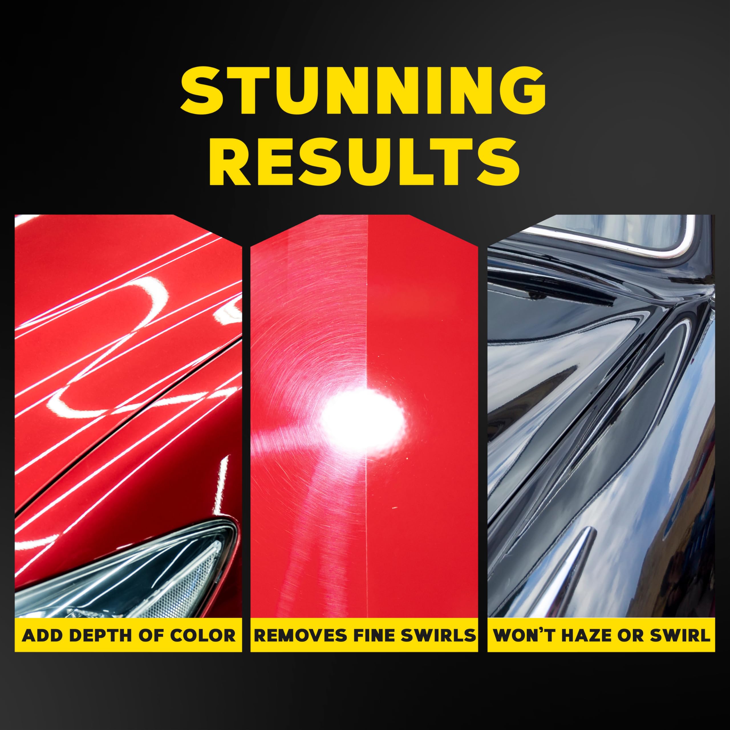 Ultimate Polish Meguiar's – High-Gloss Polish for a Show Car Shine – Permanently Removes Light Swirls to Produce a Deep, Wet Reflection with a High Gloss Shine - Easy to Use, 16 Oz